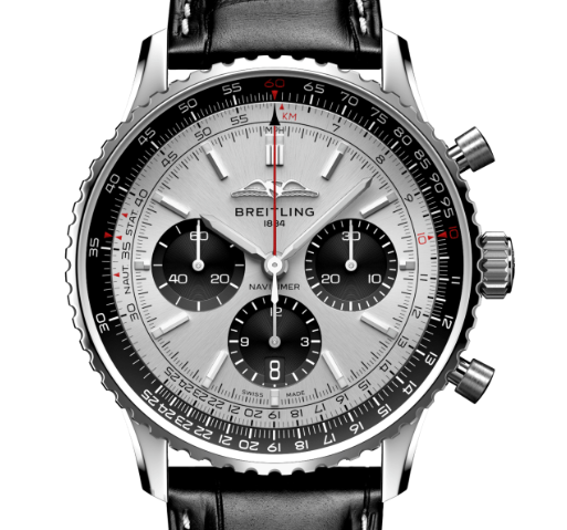 【Free Shipping】【Super Clone】Breitling AB0138241G1P1 Navitimer B01 Silver Dial
