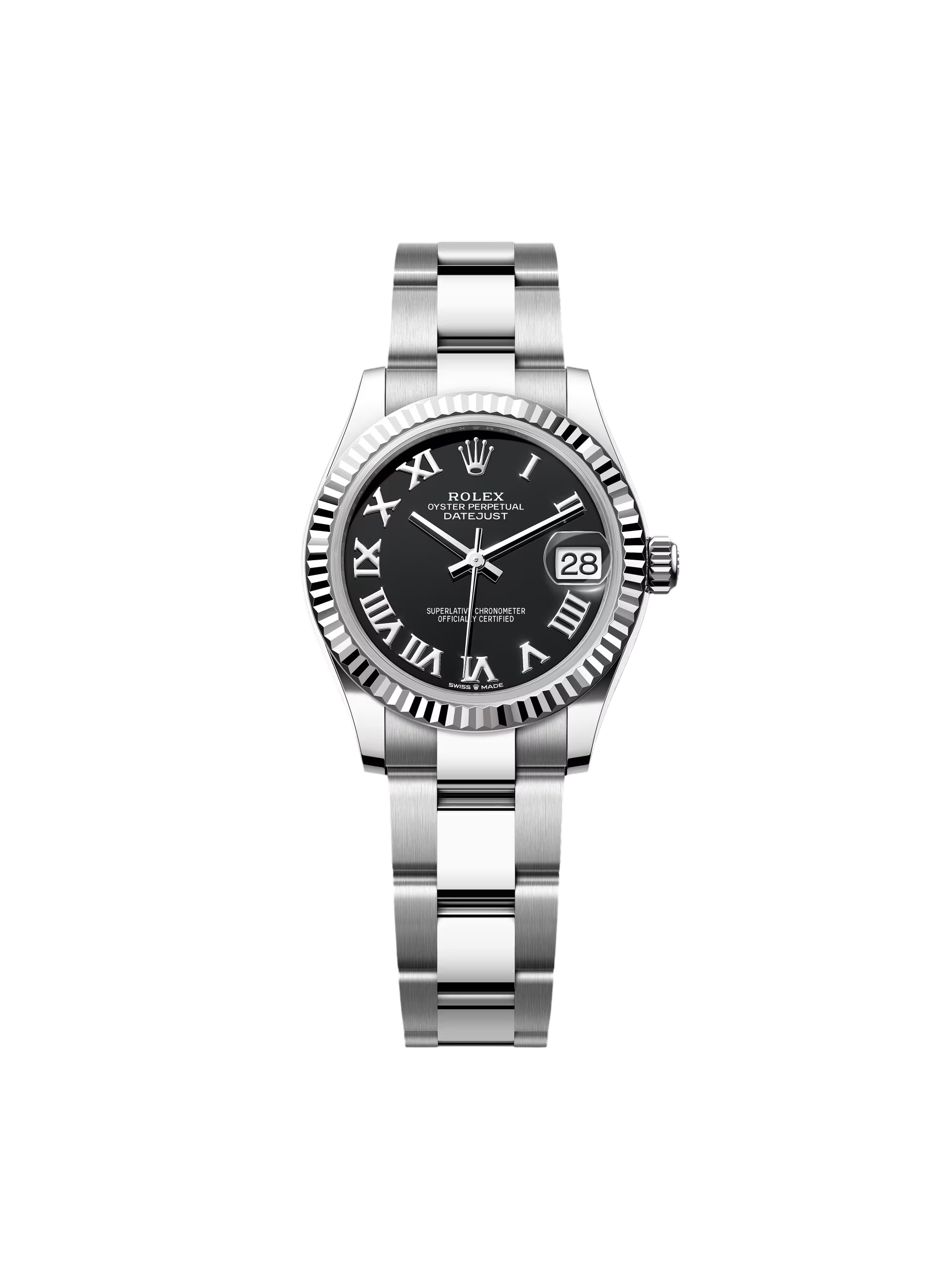 【Free Shipping】【Super Clone】RLX Datejust m278274-0001/0002 Bright Black Dial 31mm Oyster Bracelet