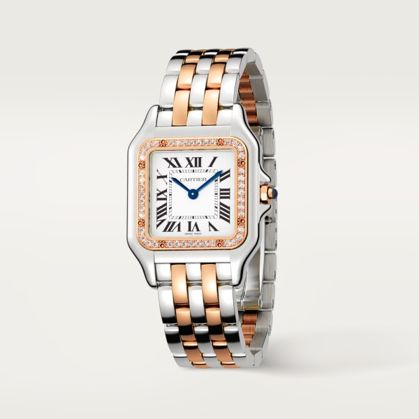 【Free Shipping】【Super Clone】PANTHERE Rose Gold Mix Diamond 30mm
