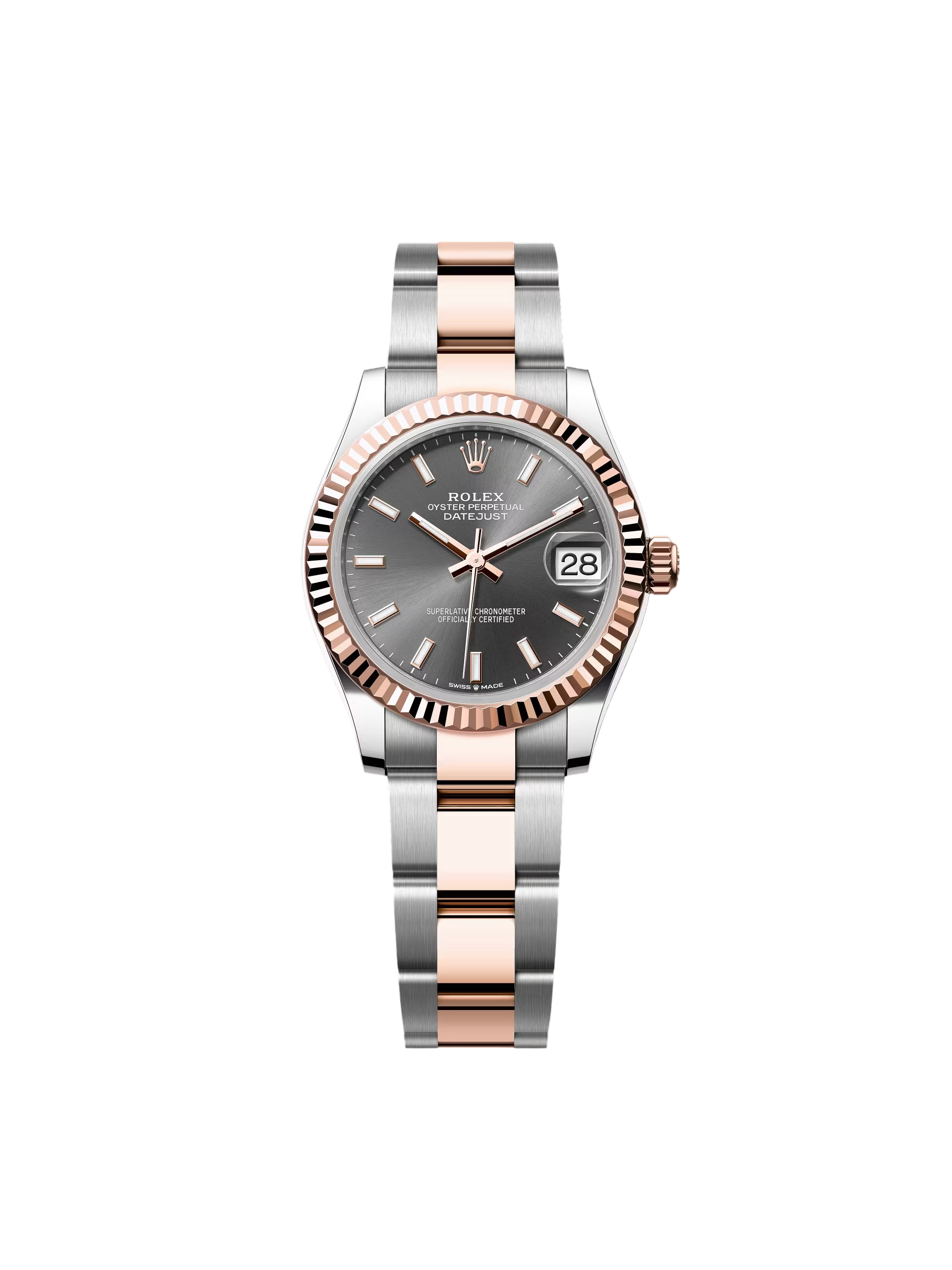 【Free Shipping】【Super Clone】RLX Datejust m278271-0017/0018 Slate 31mm Dial Oyster Bracelet Watch