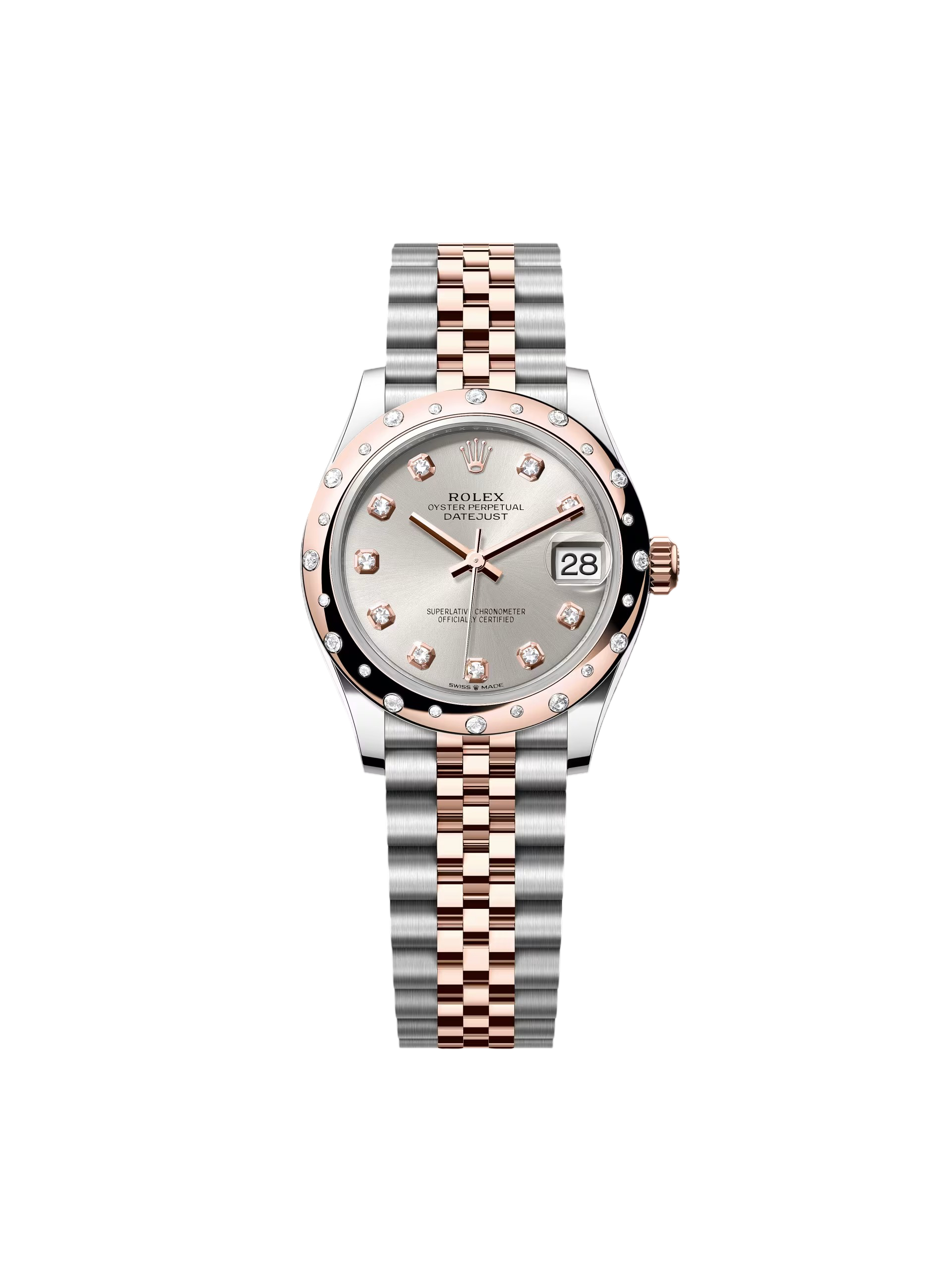 【Free Shipping】【Super Clone】RLX Datejust m278341-0015/0016 Silver Dial 31mm Oyster Bracelet