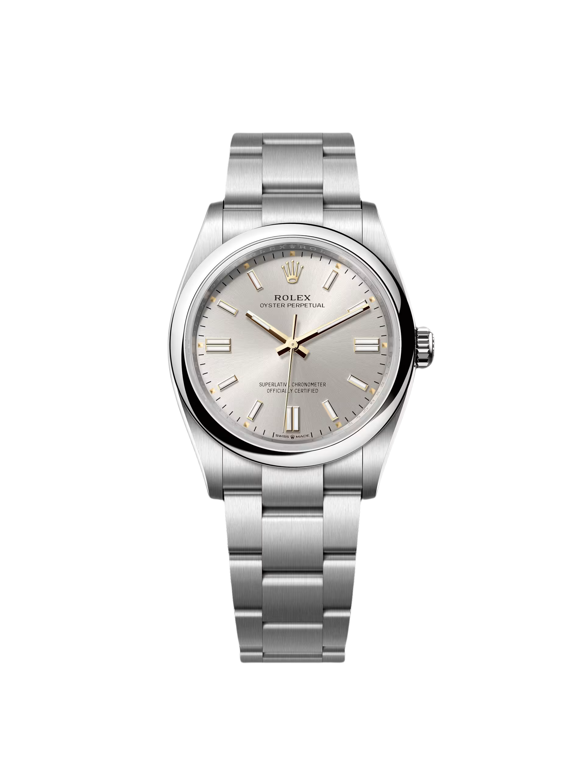 【Free Shipping】【Super Clone】RLX Oyster Perpetual 36mm 126000-0001 Silver Dial Oyster Bracelet
