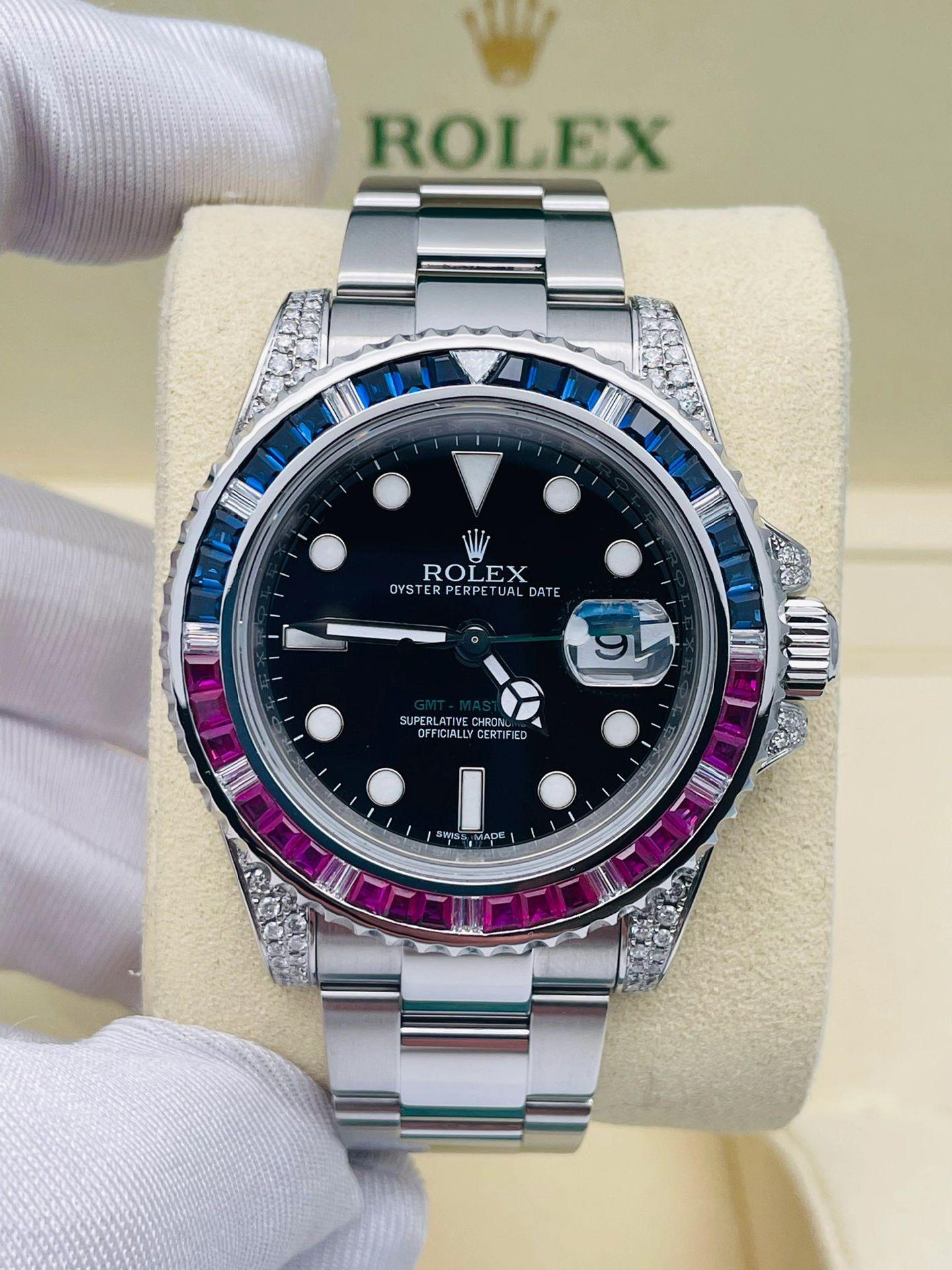 【Free Shipping】【Super Clone】Rolex GMT Master II 40mm 116759SANR/SARU