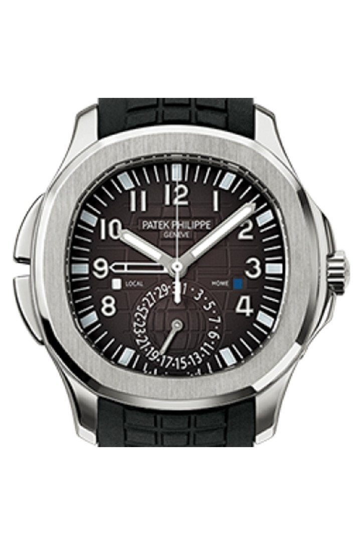【Free Shipping】【Super Clone】Patek Philippe Aquanaut Dual Time Black Dial Automatic Men's Watch 5164A-001