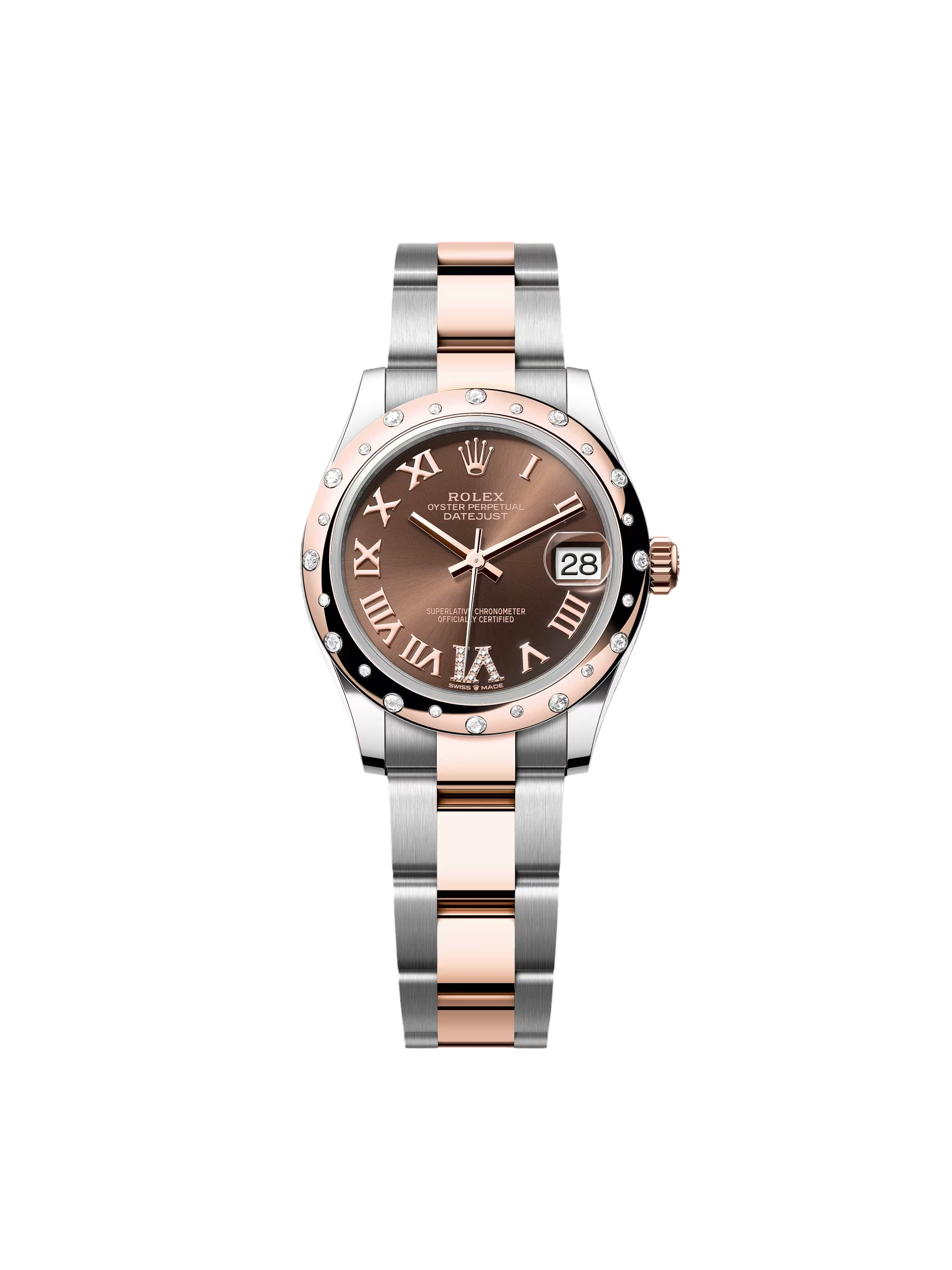 【Free Shipping】【Super Clone】RLX Datejust m278341-0003/0004 Chocolate Dial 31mm Oyster Bracelet