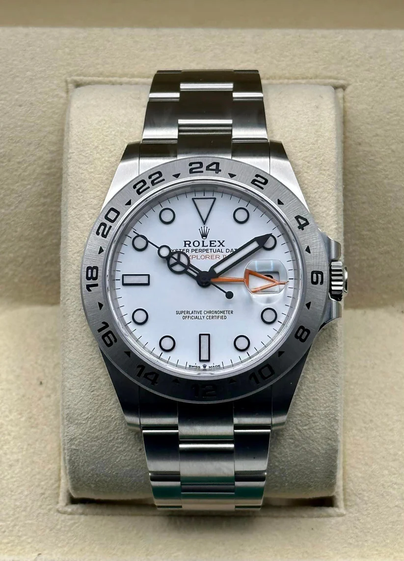 【Free Shipping】【Super Clone】Rolex Explorer II 226570 42mm White Dial Men’s Watch