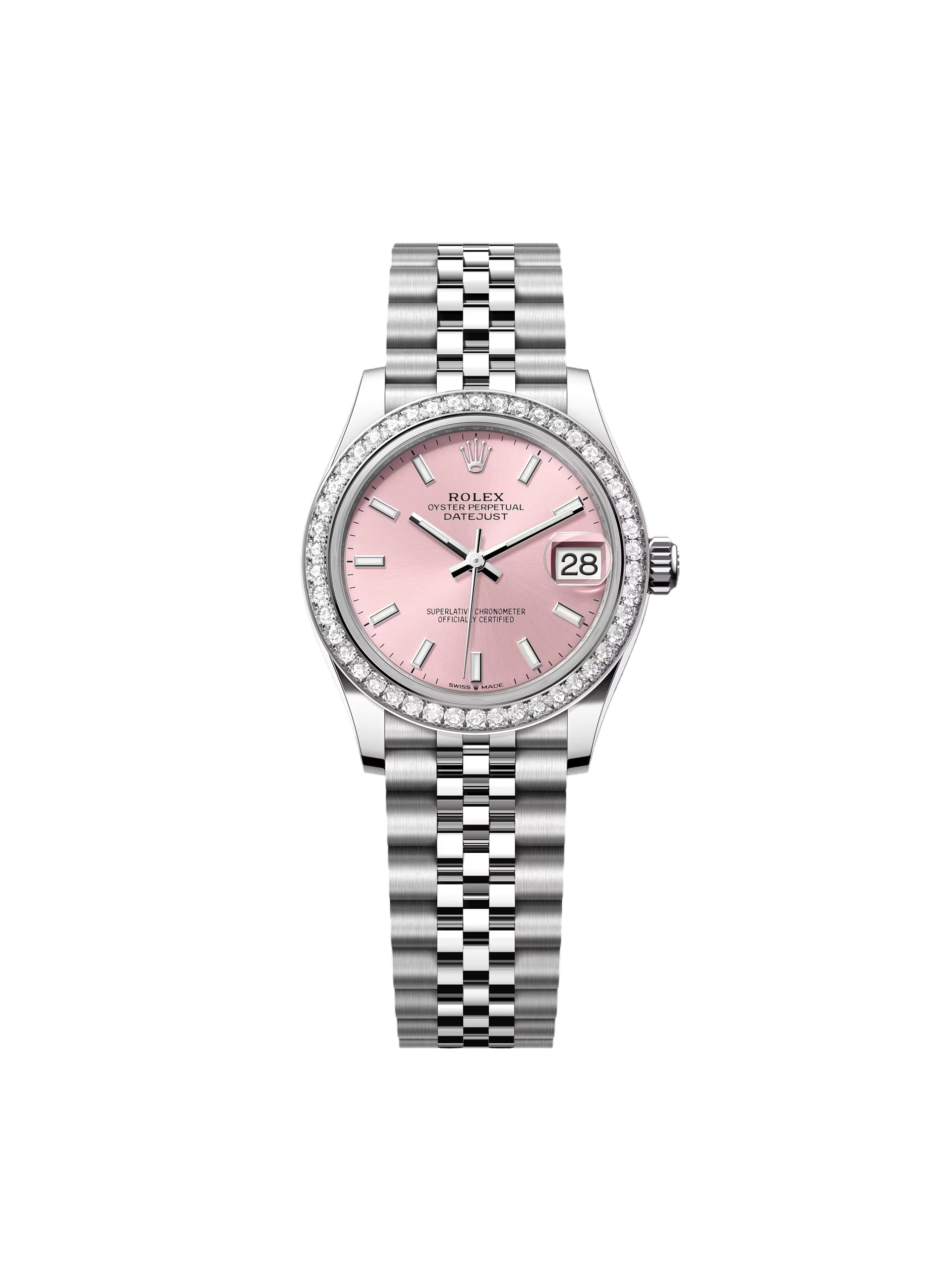 【Free Shipping】【Super Clone】RLX Datejust m278384RBR-0017/0018 Pink 31mm Dial Oyster Watch