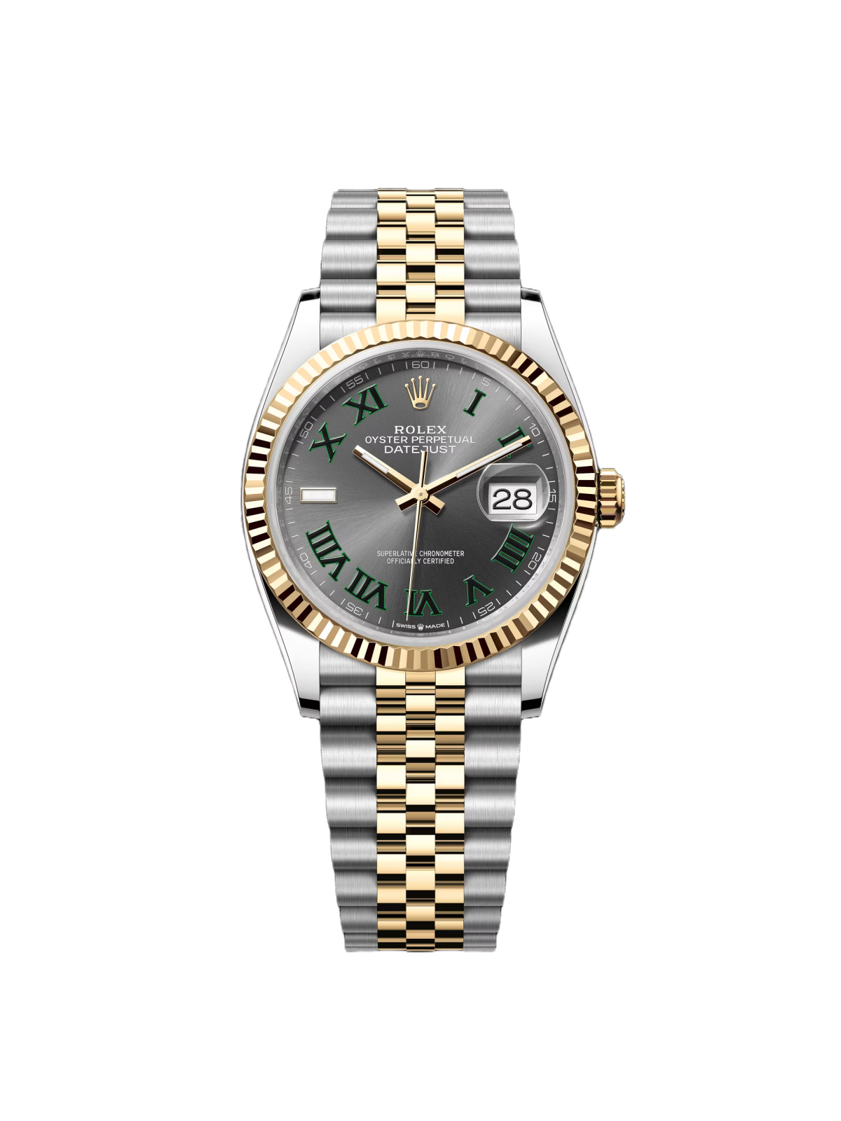 【Free Shipping】【Super Clone】RLX  Datejust 36mm 126233 Wimbledon Slate Dial Oyster Bracelet Watch