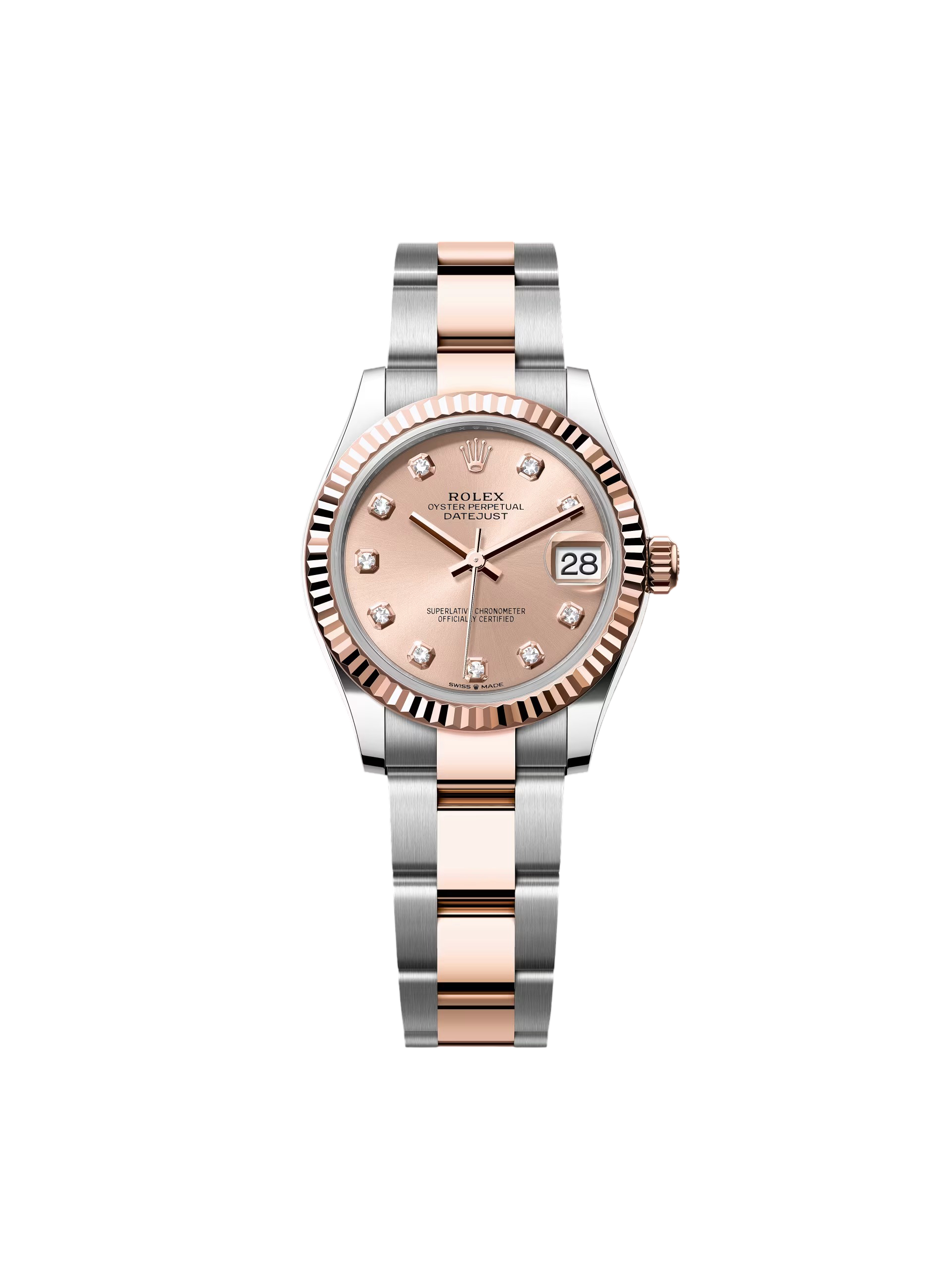 【Free Shipping】【Super Clone】RLX Datejust m278271-0023/0024 Rose 31mm Dial Oyster Bracelet Watch