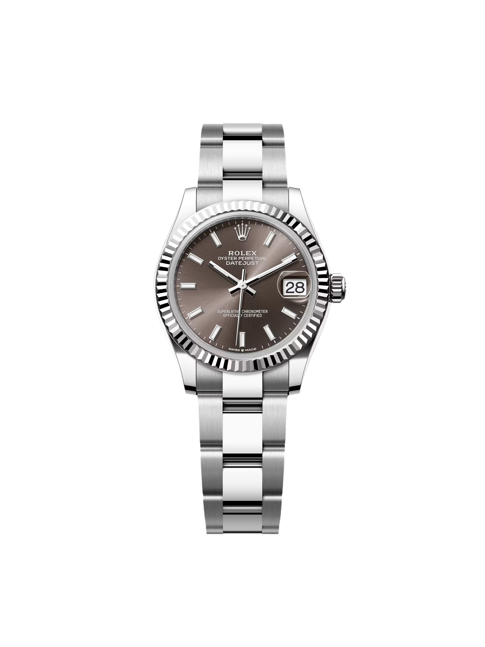 【Free Shipping】【Super Clone】RLX Datejust m278274-0015/0016 Dark Grey Dial 31mm Oyster Bracelet