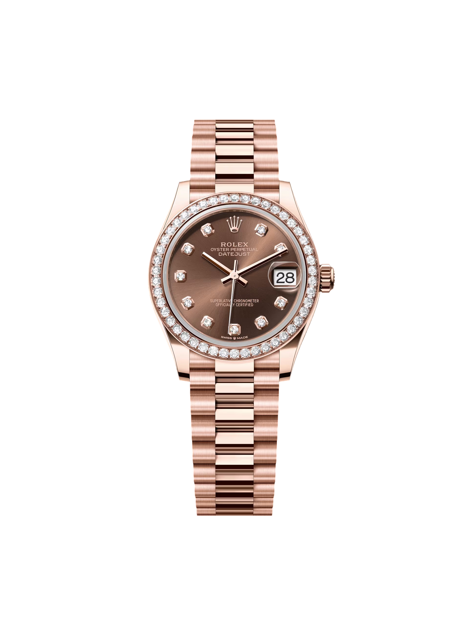 【Free Shipping】【Super Clone】RLX Datejust m278285RBR-0006 Chocolate Dial 31mm