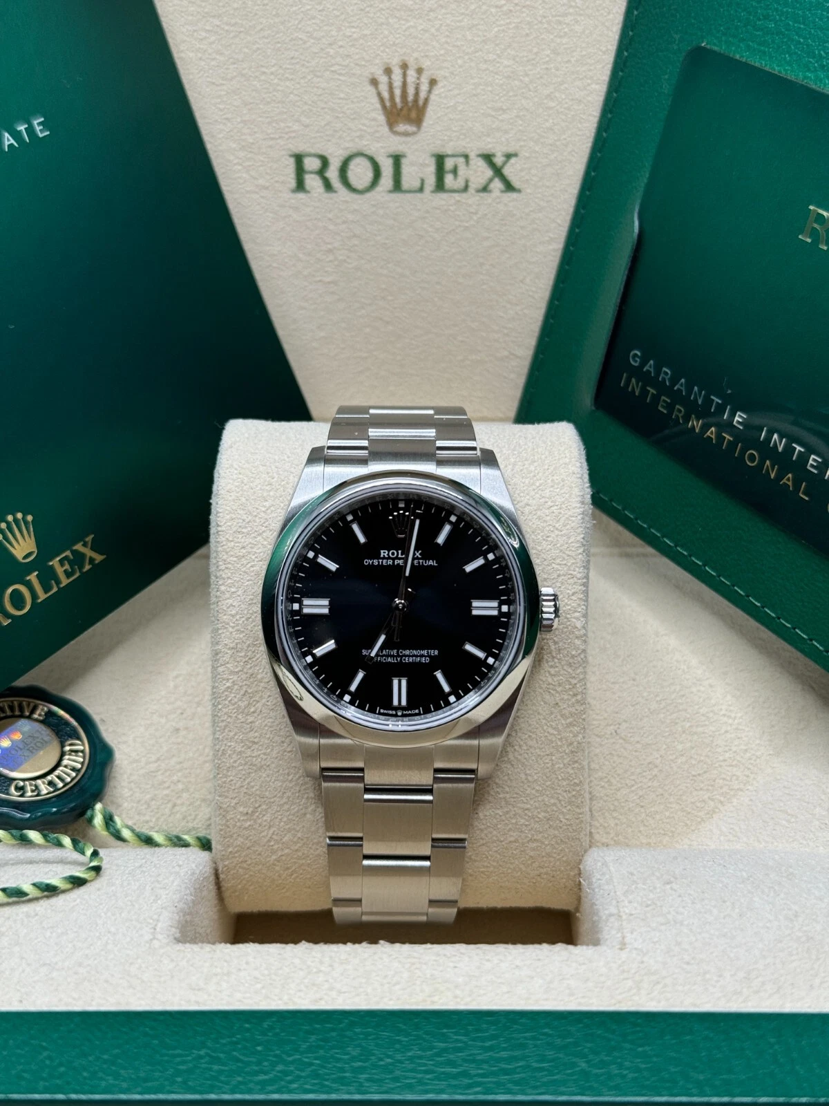 【Free Shipping】【Super Clone】RLX Oyster Perpetual 36mm 126000-0014 Black Dial Oyster Stainless Steel Bracelet