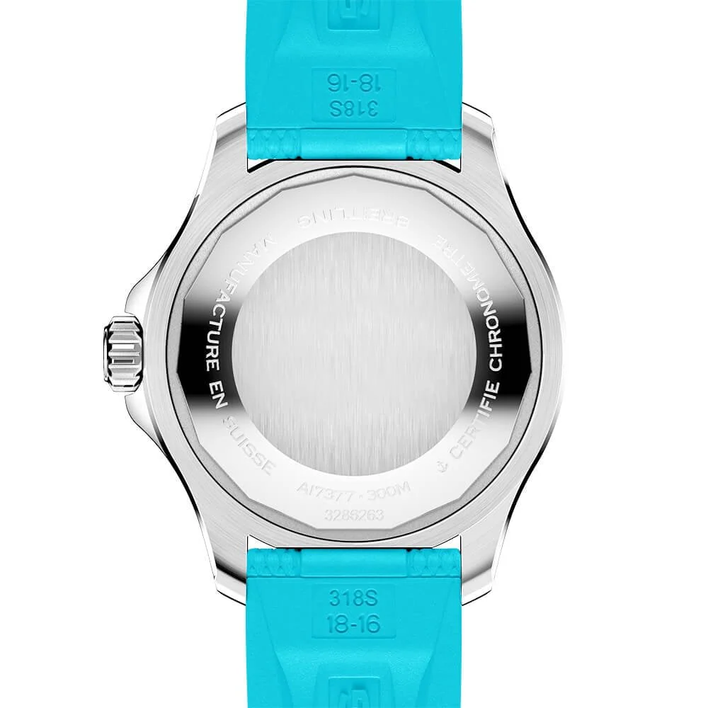 【Free Shipping】【Super Clone】BREITLINGSuperocean 36mm Turquoise Dial Ladies Automatic Strap Watch