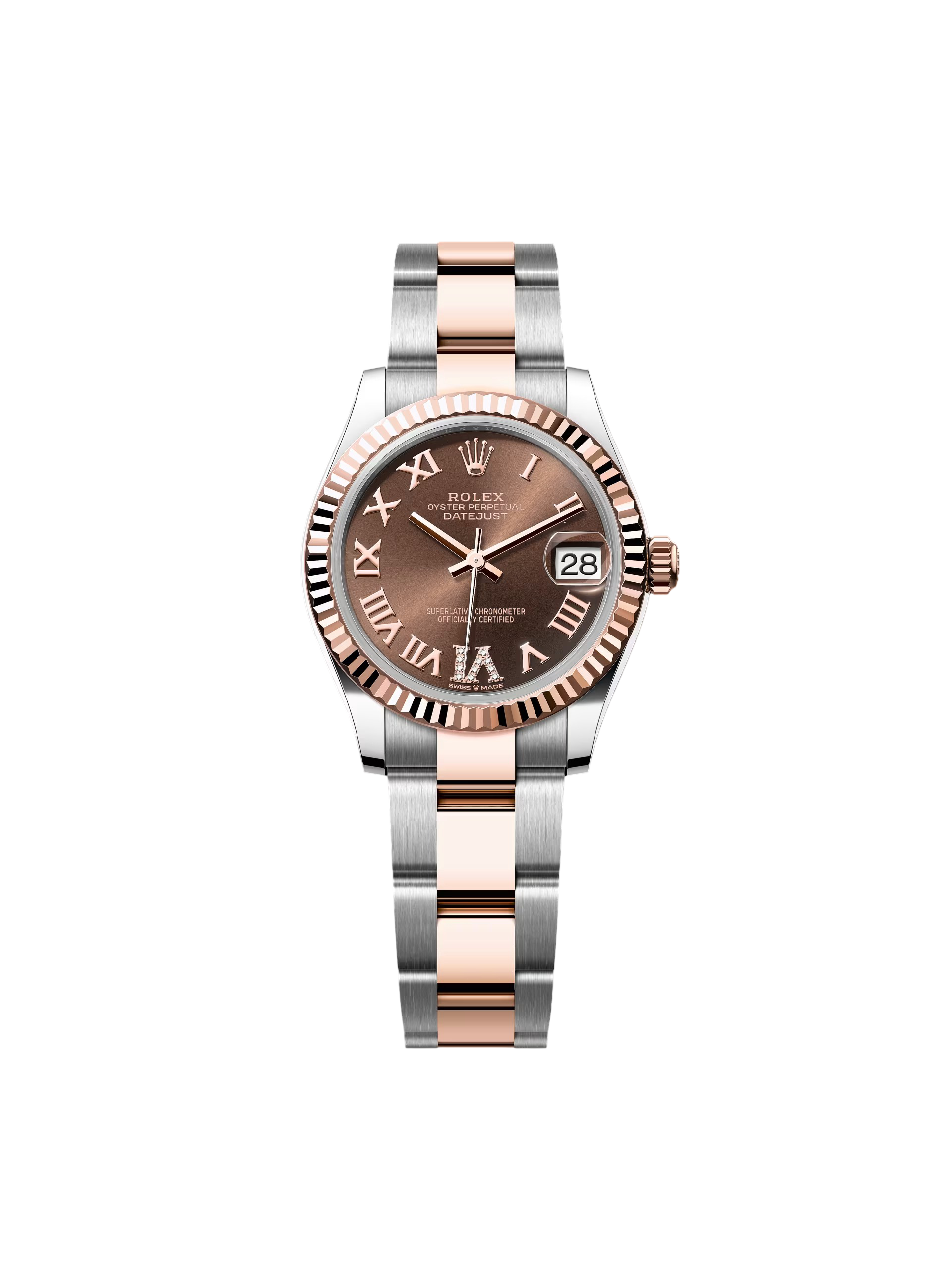 【Free Shipping】【Super Clone】RLX Datejust m278271-0003/0004 Chocolate 31mm Dial Oyster Bracelet Watch
