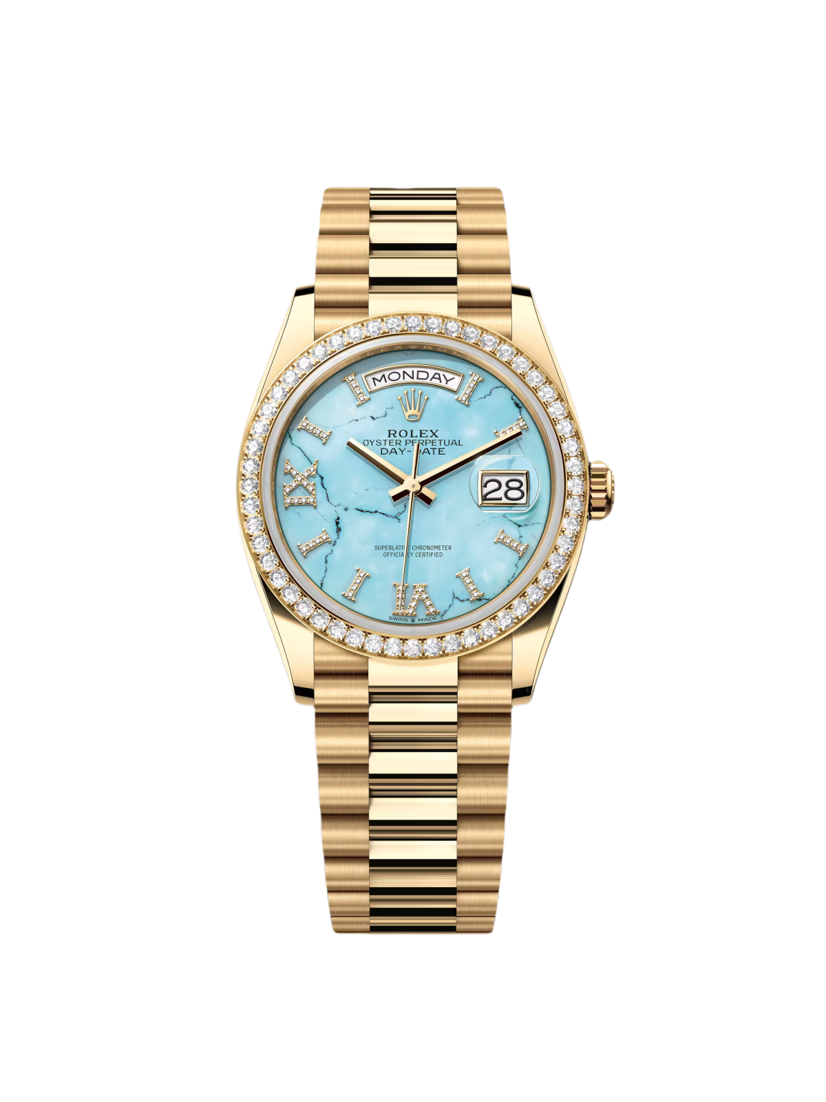 【Free Shipping】【Super Clone】RLX  Day-Date M128348RBR-0037 36mm