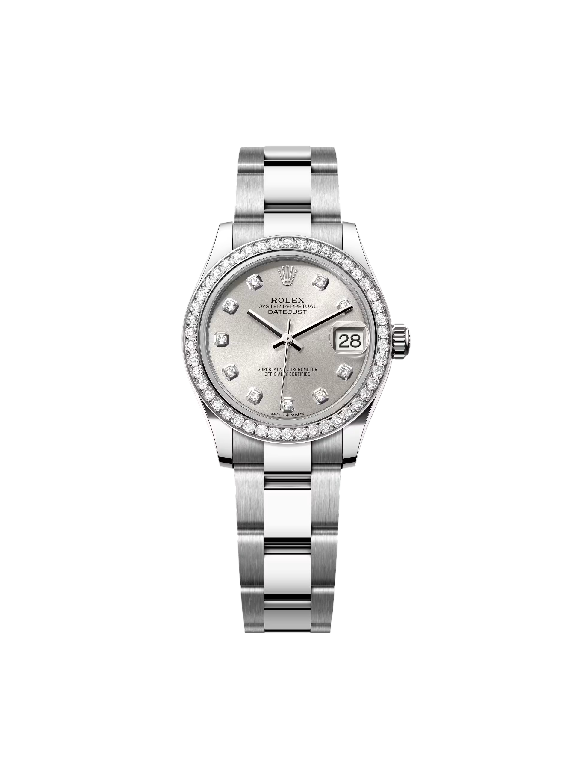 【Free Shipping】【Super Clone】RLX Datejust m278384RBR-0033/0034 Silver 31mm Dial Oyster Watch