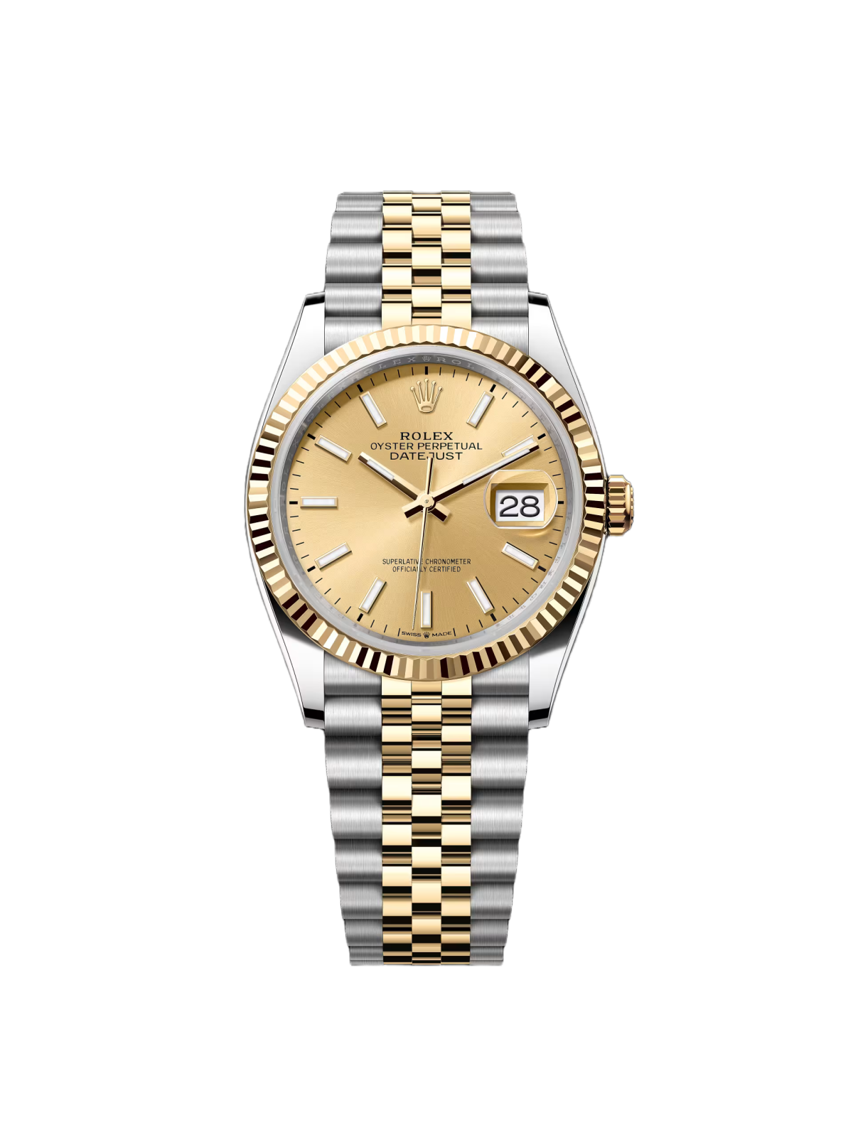 【Free Shipping】【Super Clone】RLX  Datejust 36mm 126233 Champagne Dial Jubilee Bracelet Watch