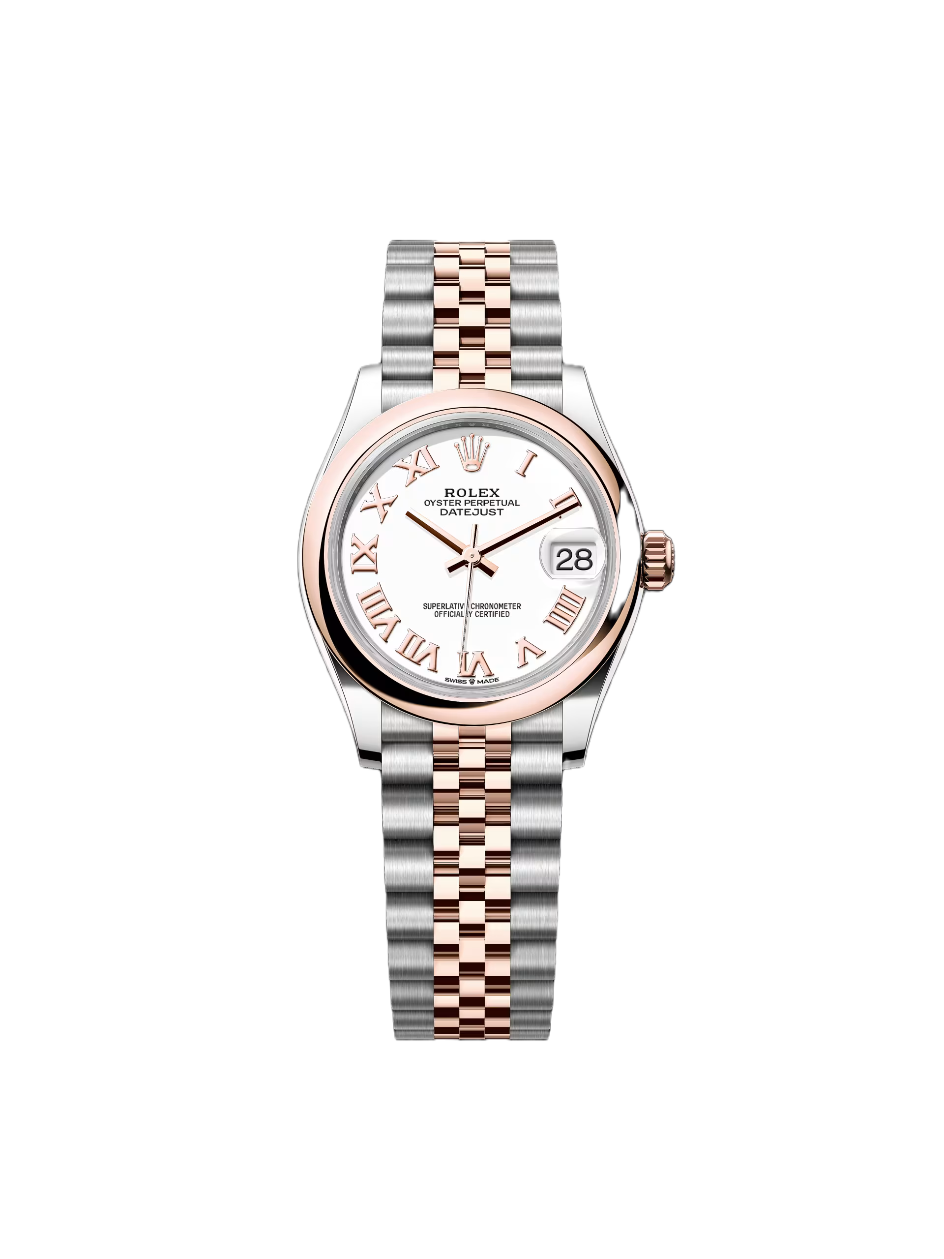 【Free Shipping】【Super Clone】RLX Datejust m278241-0001/0002 White 31mm Dial Oyster Bracelet Watch