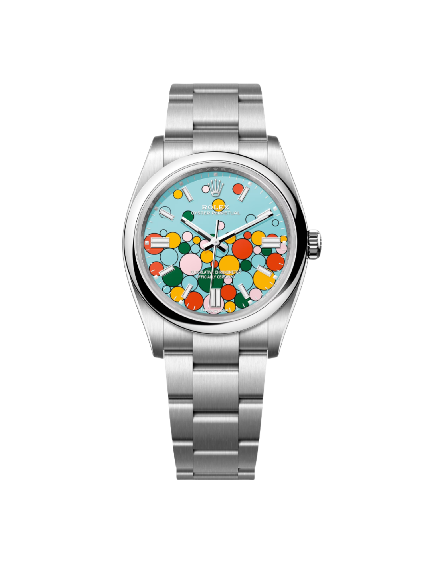 【Free Shipping】【Super Clone】RLX Oyster Perpetual 36mm 126000-0009 Turquoise Celebration Dial Oyster Bracelet