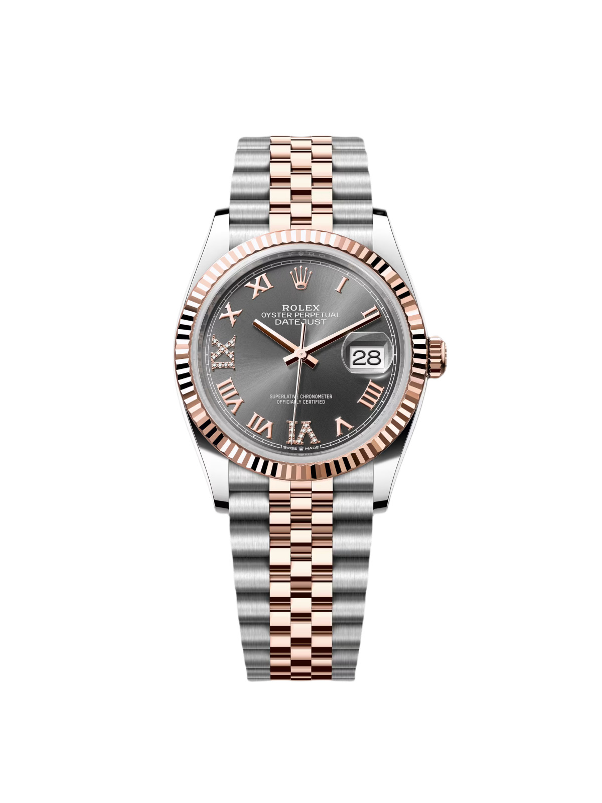 【Free Shipping】【Super Clone】RLX  Datejust 36mm 126231 Slate Dial Jubilee Bracelet