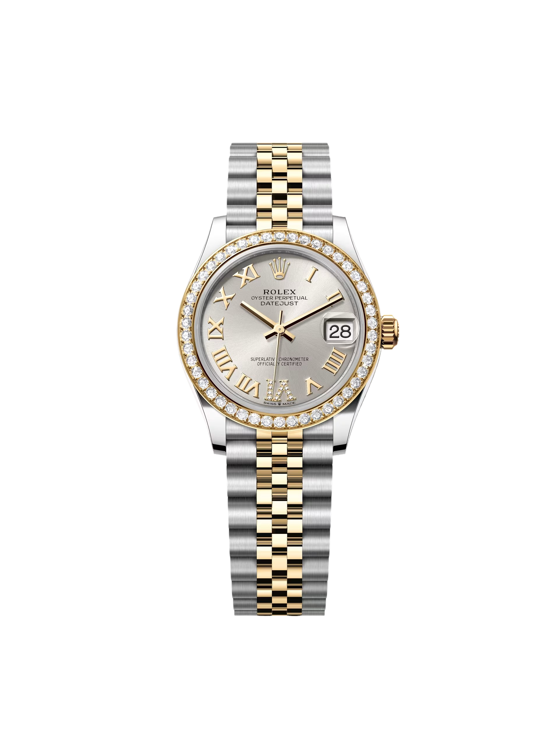 【Free Shipping】【Super Clone】RLX Datejust m278383RBR-0003/0004 31mm Silver Dial Oyster Bracelet