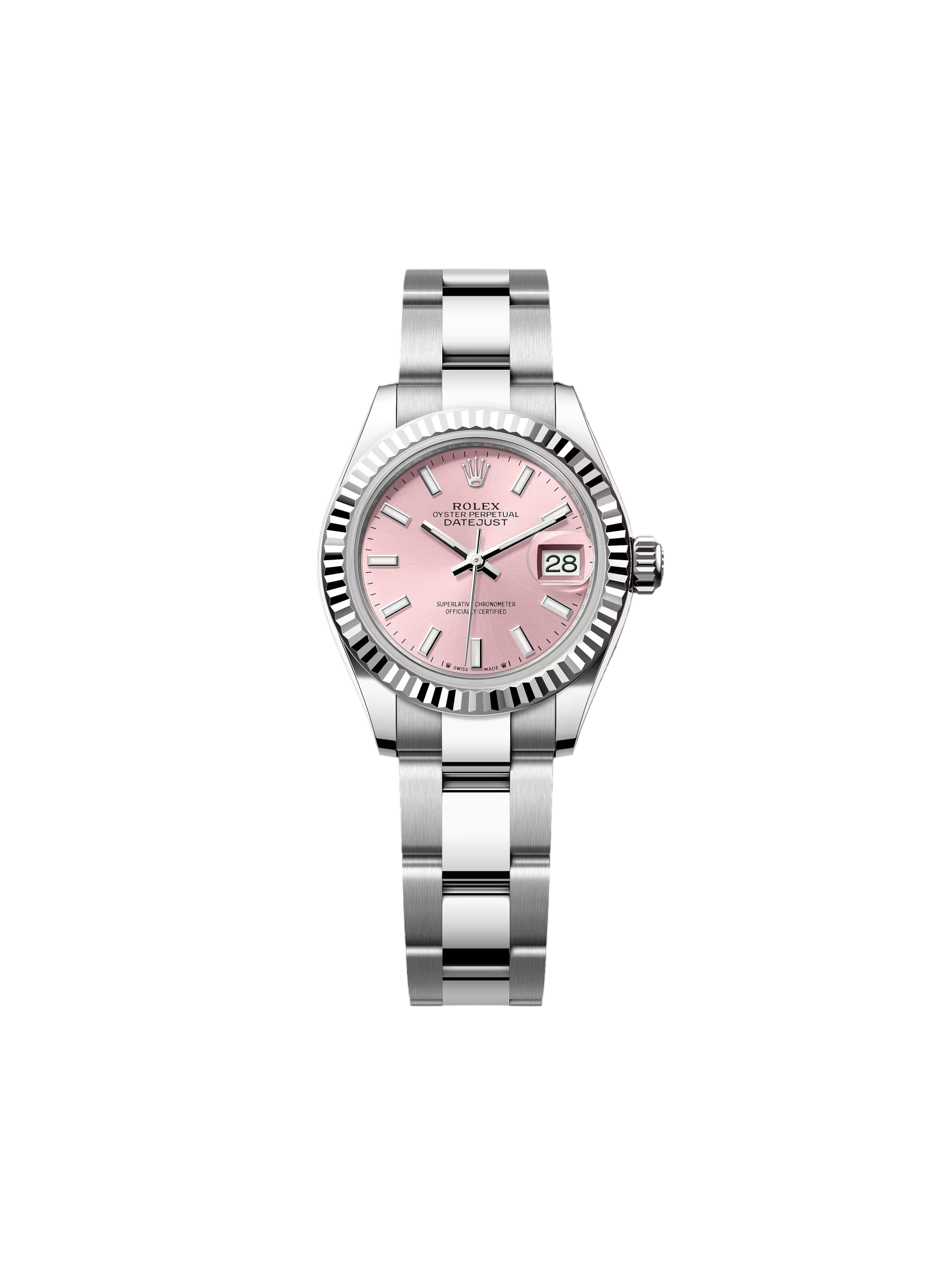 【Free Shipping】【Super Clone】RLX Lady-Datejust 28mm 279174 Pink Dial Oyster Bracelet