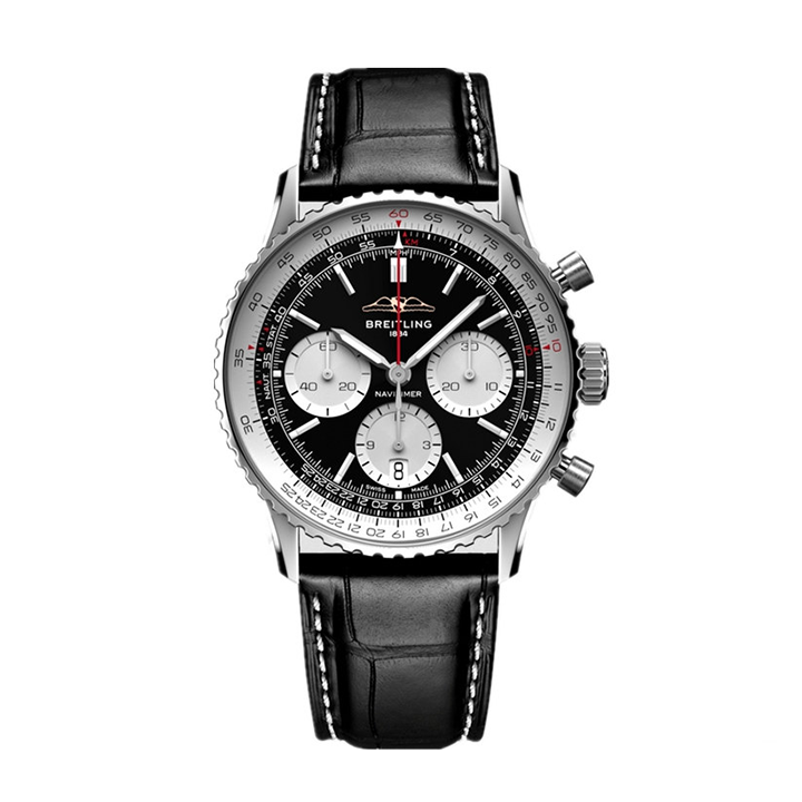 【Free Shipping】【Super Clone】Breitling AB0137211B1P1 Navitimer B01 Black Dial