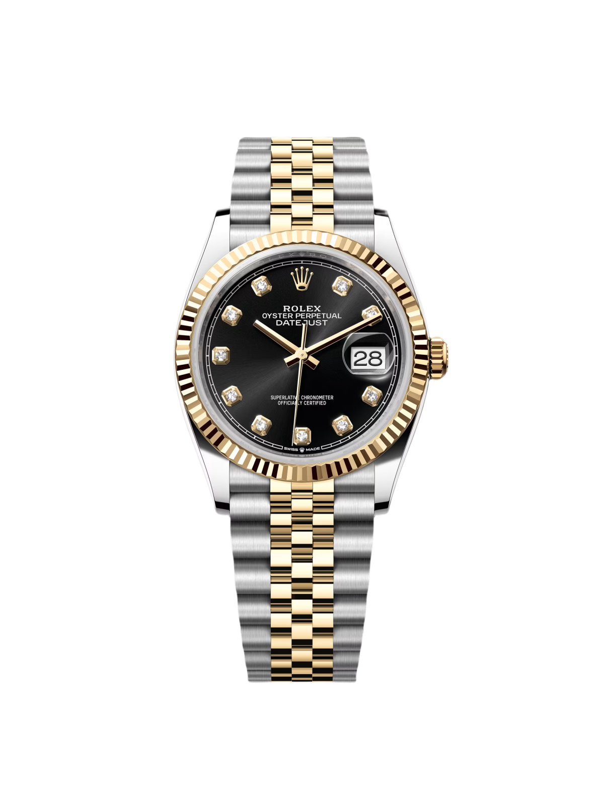 【Free Shipping】【Super Clone】RLX  Datejust 36mm 126233 Custom Black Dial Jubilee Bracelet Watch