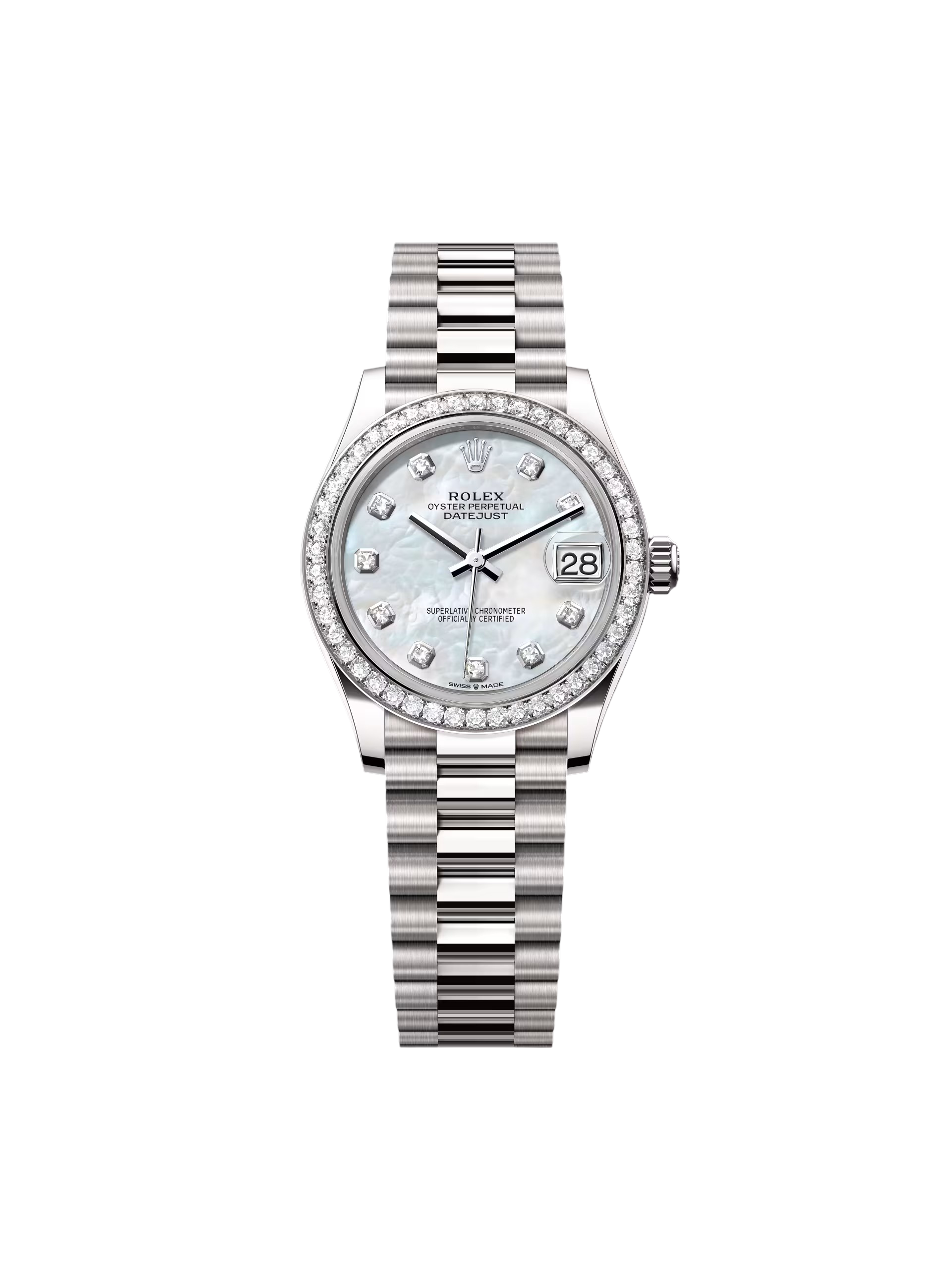 【Free Shipping】【Super Clone】RLX Datejust m278289RBR-0005 31mm Datejust Diamond Bezel MOP Dial