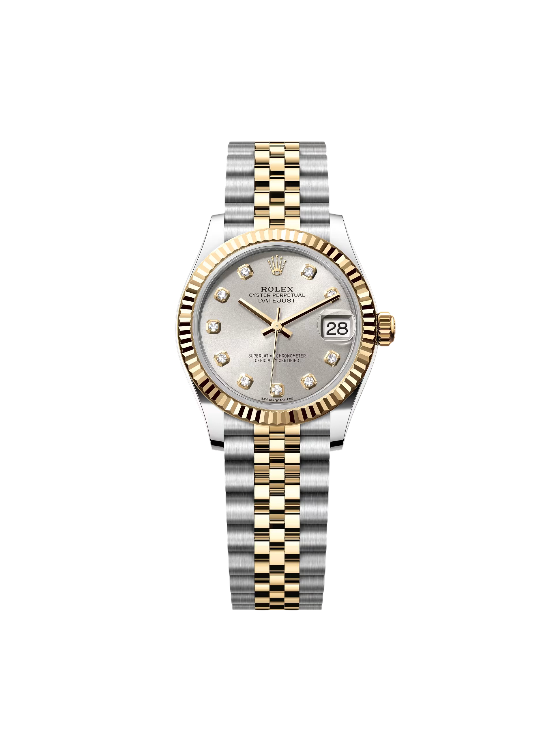 【Free Shipping】【Super Clone】RLX Datejust m278273-0019/0020 31mm Silver Dial Stainless Steel and Yellow Gold Oyster Watch