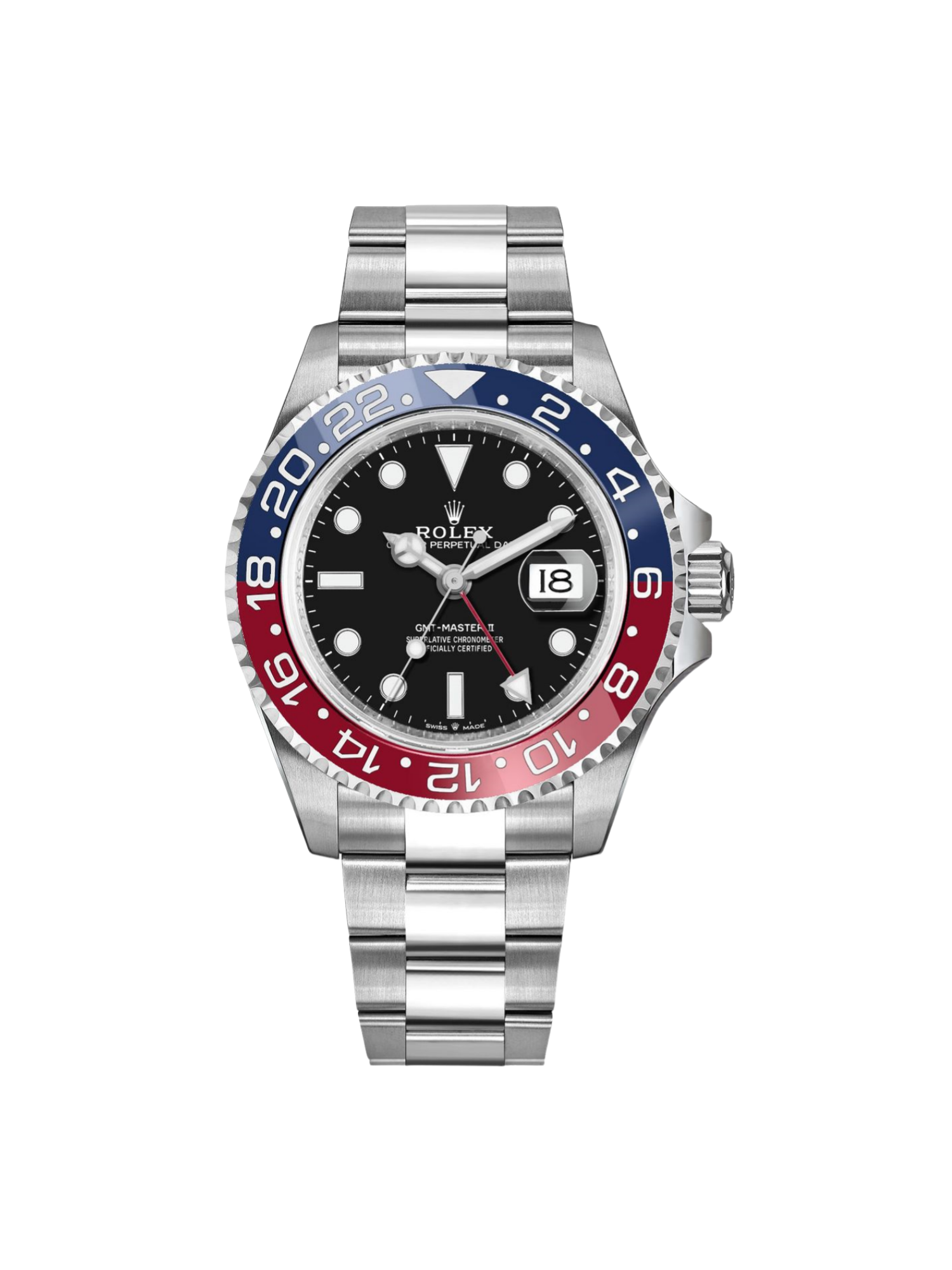 【Free Shipping】【Super Clone】RLX  GMT-Master II 116719BLRO 40mm