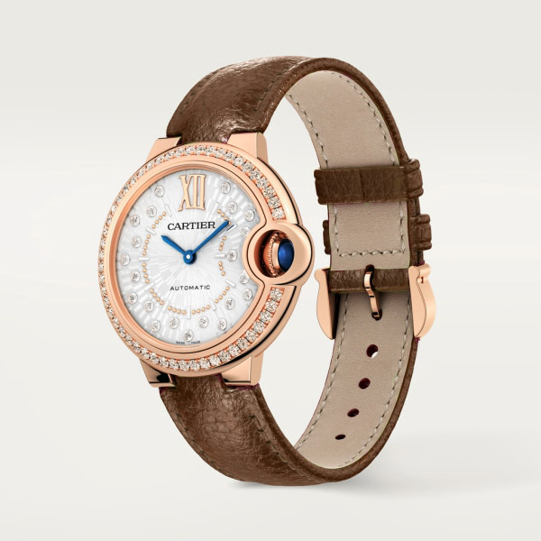【Free Shipping】【Super Clone】BALLON BLEU Diamond Rose Gold 33mm