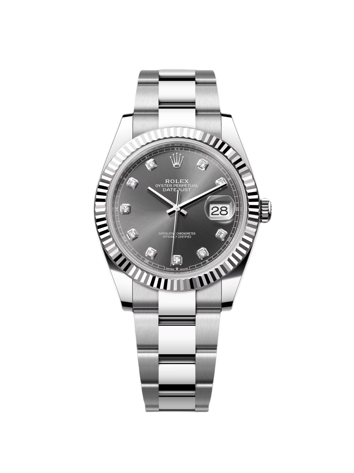 【Free Shipping】【Super Clone】RLX  Datejust 41mm 126334 Slate Diamond Jubilee Stainless Steel