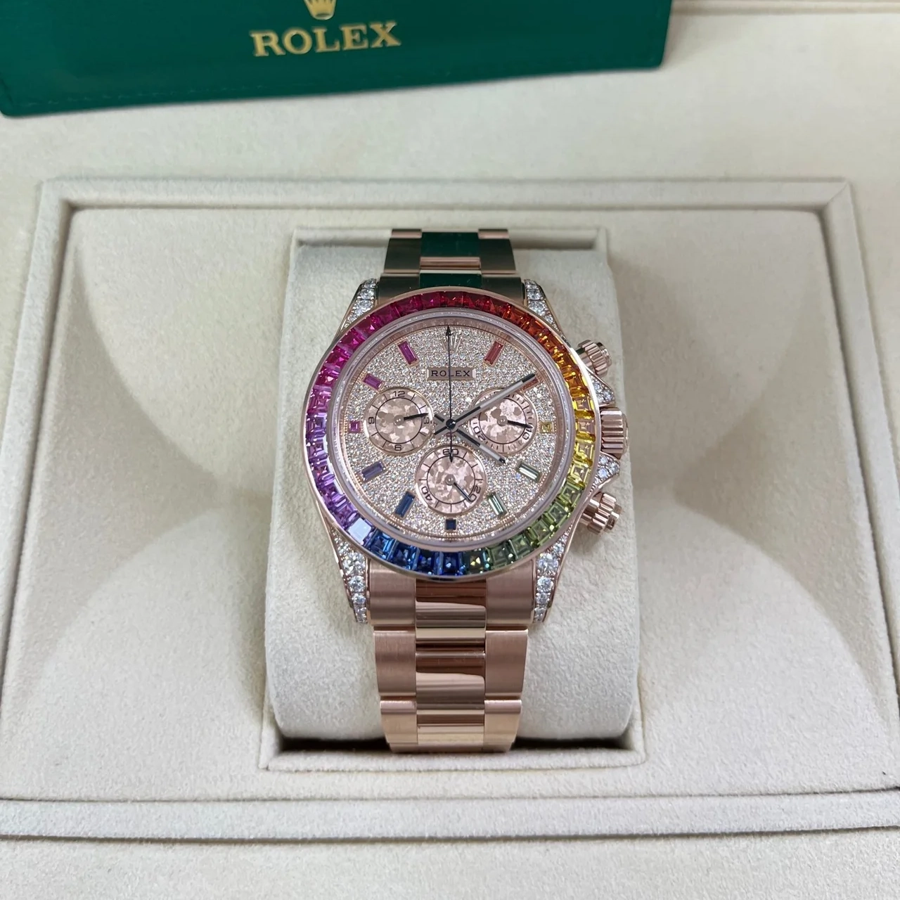 【Free Shipping】12A【Super Clone】RLX Cosmograph Daytona 116595RBOW 40mm