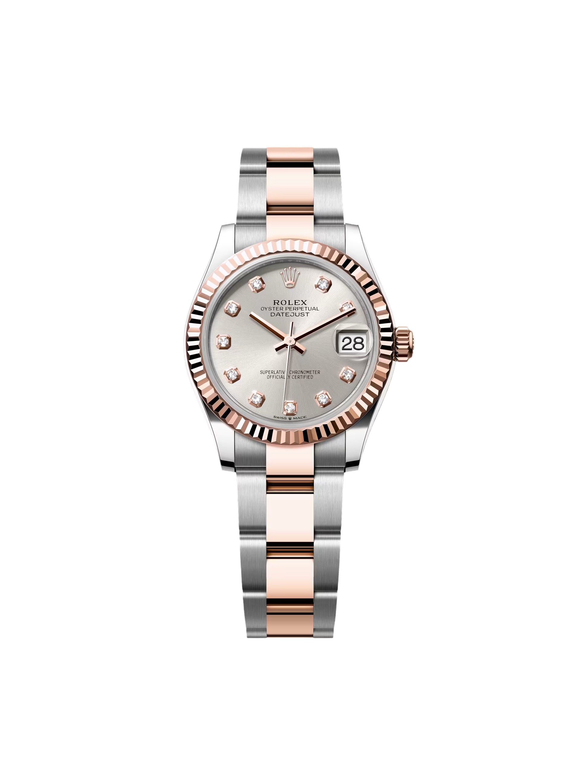 【Free Shipping】【Super Clone】RLX Datejust m278271-0015/0016 Silver 31mm Dial Oyster Bracelet Watch