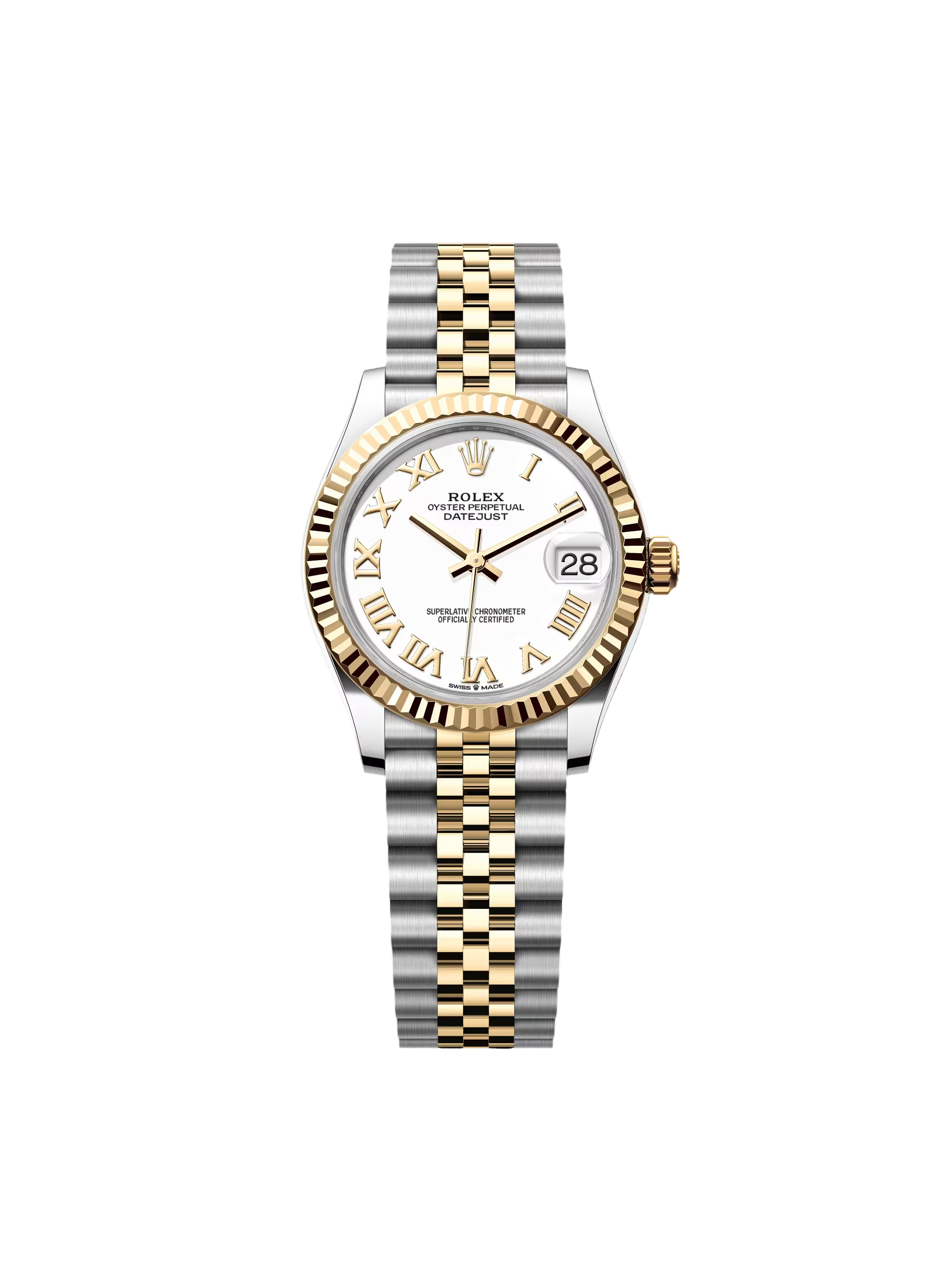 【Free Shipping】【Super Clone】RLX Datejust m278273-0001/0002 31mm White Dial Stainless Steel and Yellow Gold Oyster Watch