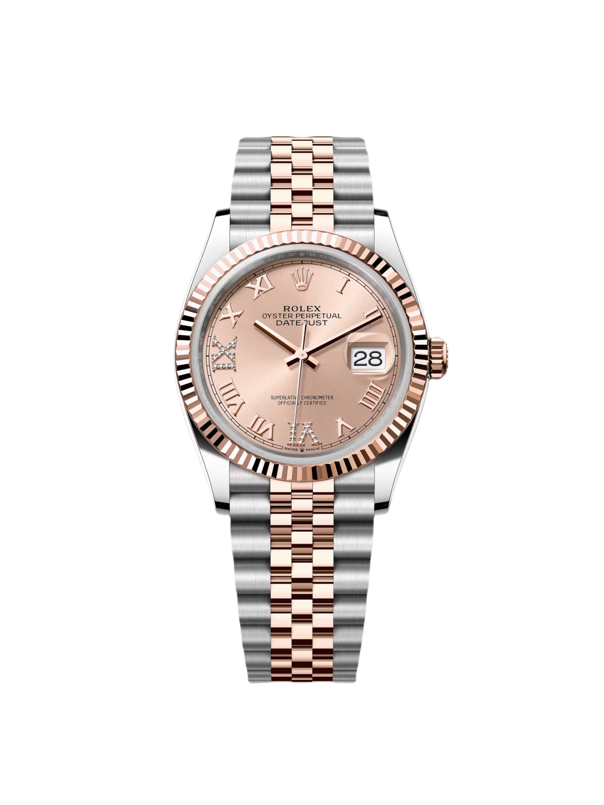 【Free Shipping】【Super Clone】RLX  Datejust 36mm 126231 Rose Dial Oyster Bracelet