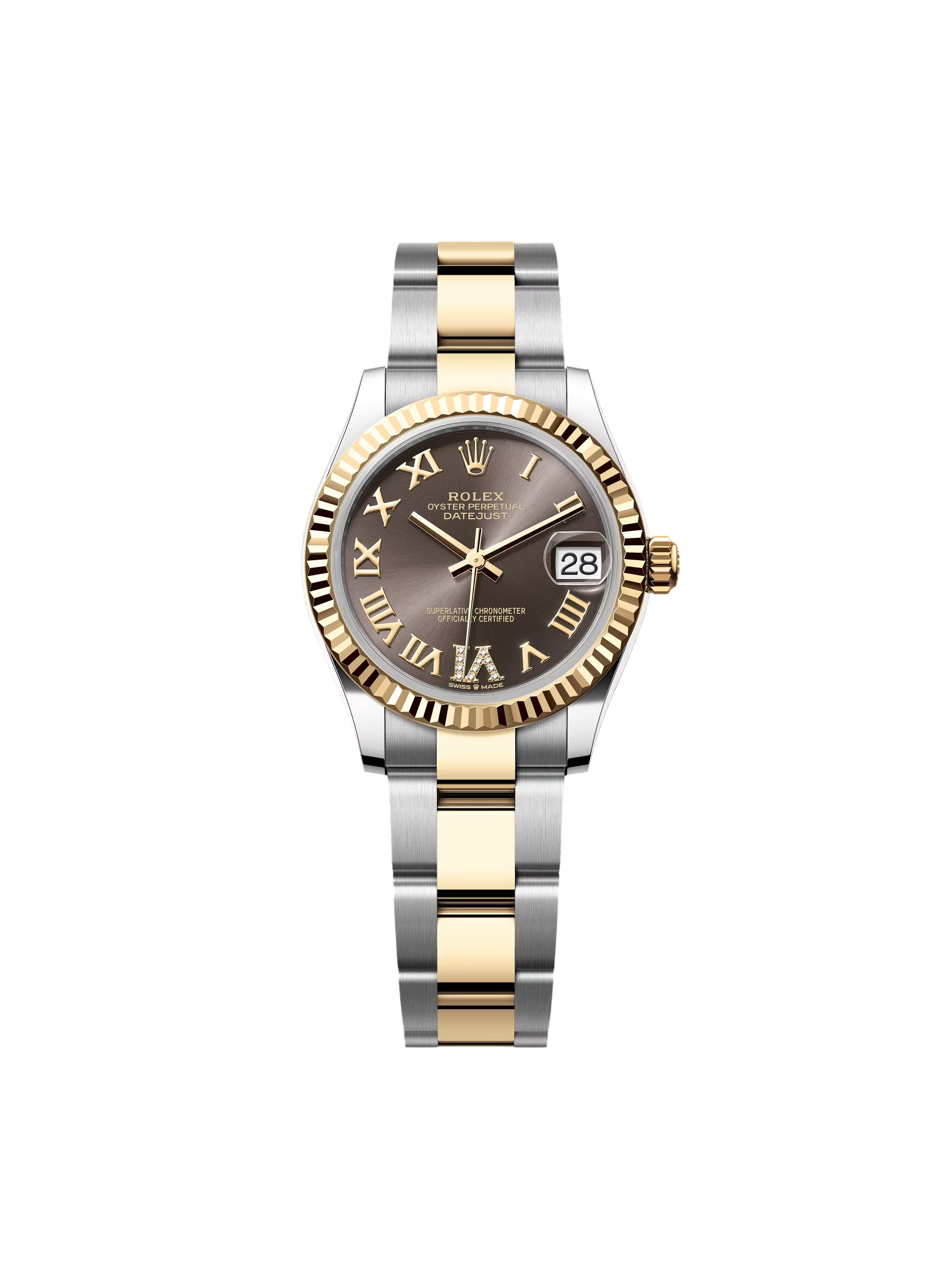 【Free Shipping】【Super Clone】RLX Datejust m278273-0017/0018 31mm Dark Grey Dial Stainless Steel and Yellow Gold Oyster Watch