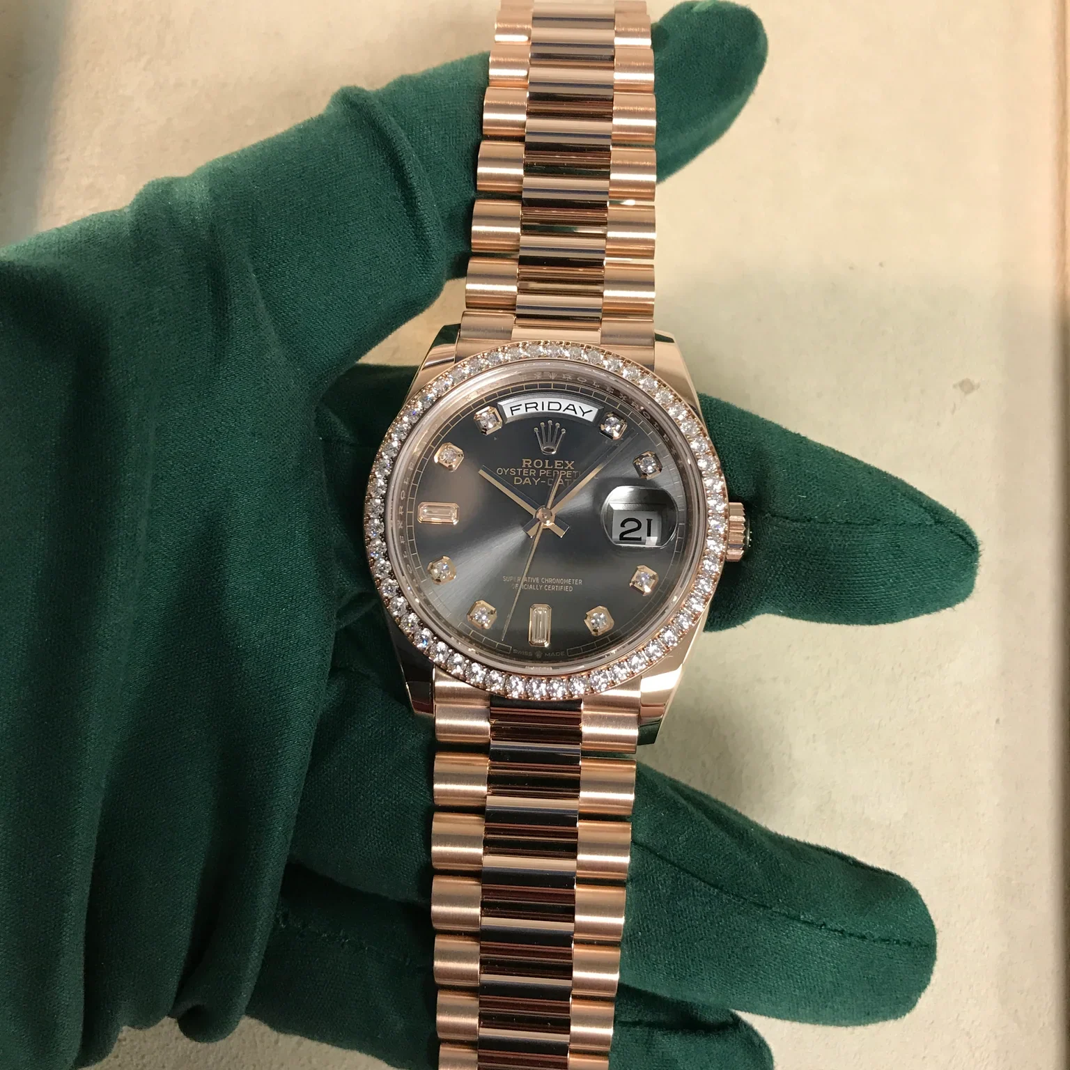 【Free Shipping】【Super Clone】RLX  Day-Date M128345RBR-0052 36mm