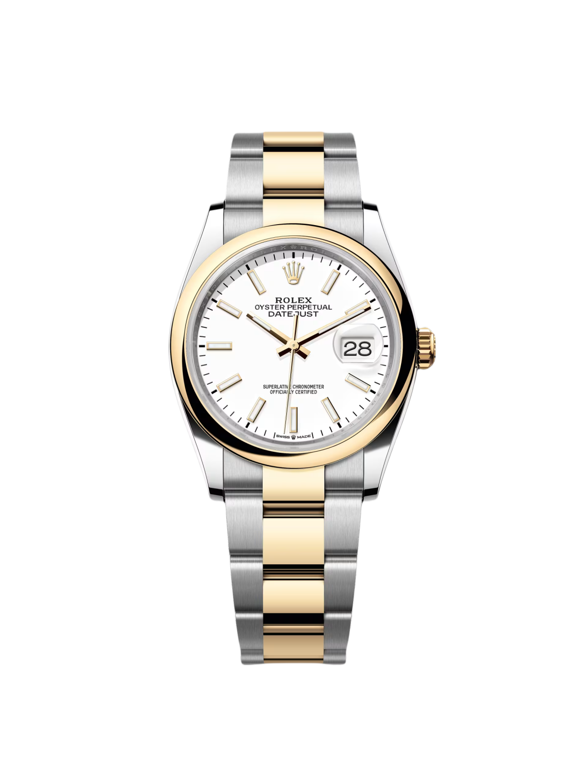 【Free Shipping】【Super Clone】RLX  Datejust 36mm 126203 White Dial Domed Bezel Jubilee Bracelet