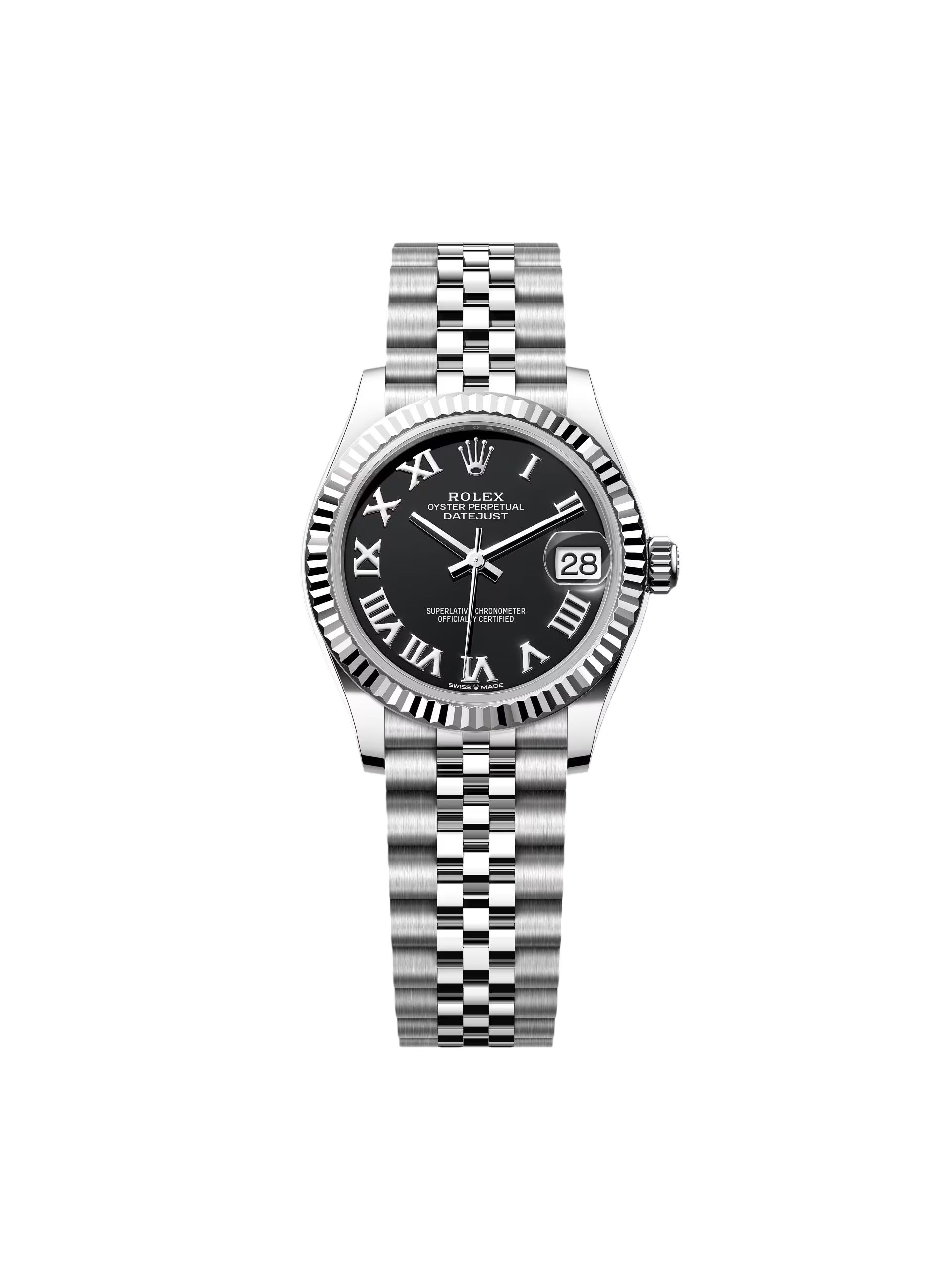 【Free Shipping】【Super Clone】RLX Datejust m278274-0001/0002 Bright Black Dial 31mm Oyster Bracelet