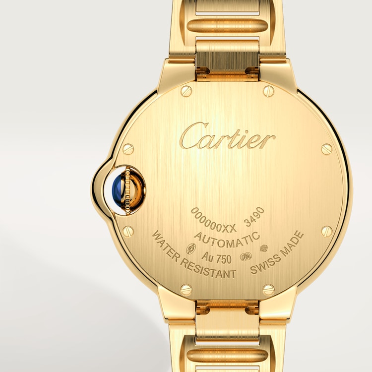 【Free Shipping】【Super Clone】BALLON BLEU Diamond Yellow Gold 33mm