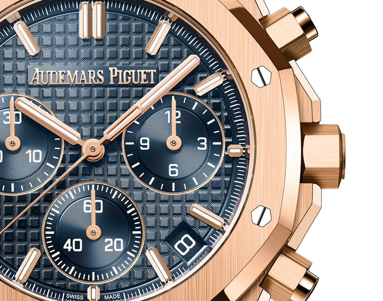 【Free Shipping】【Super Clone】A&P ROYAL OAK Pink Gold “Bleu nuit nuage 50” Dial CHRONOGRAPH 41mm