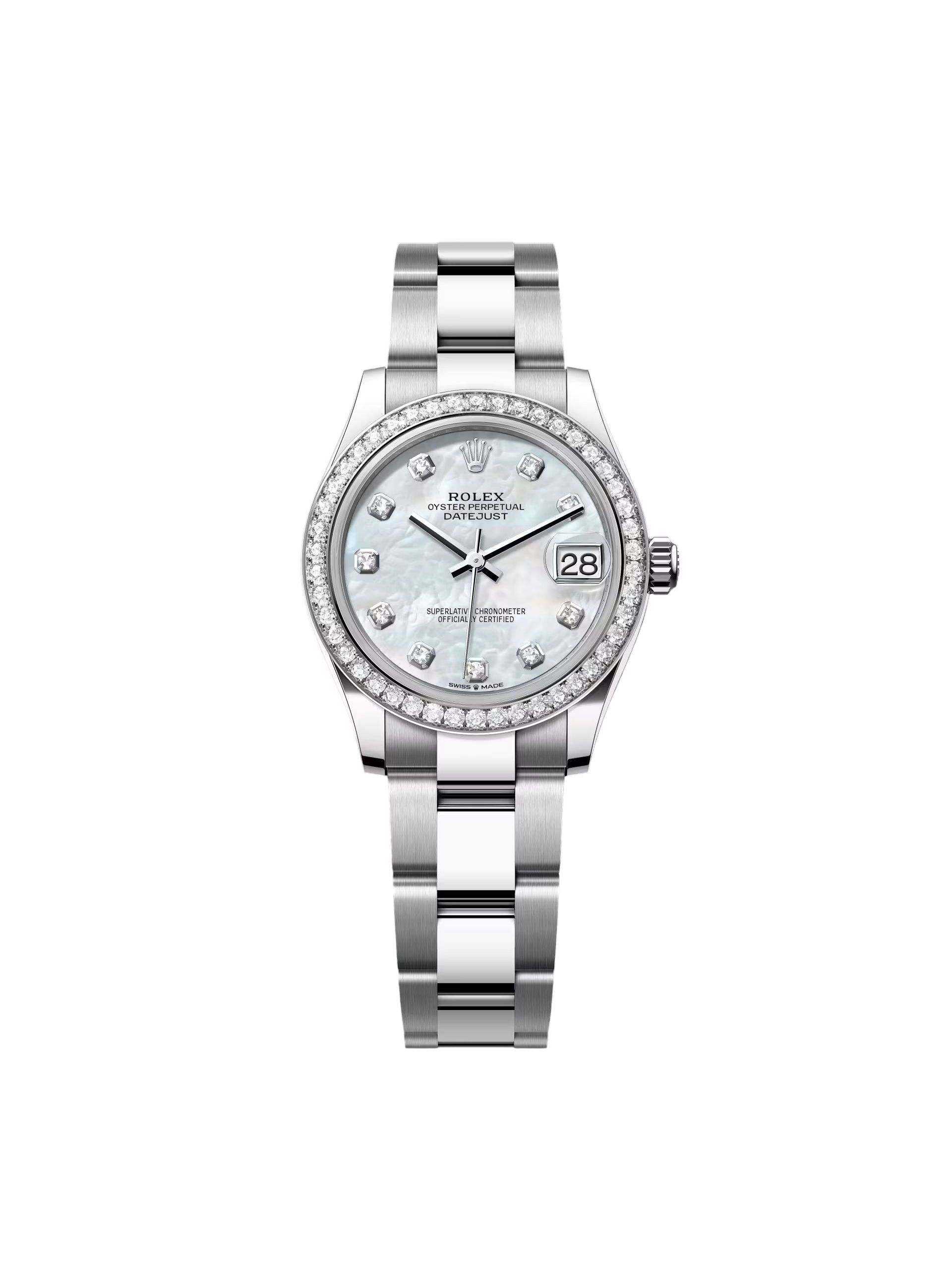 【Free Shipping】【Super Clone】RLX Datejust m278384RBR-0007/0008 Mother-of-Pearl 31mm Dial Oyster Watch