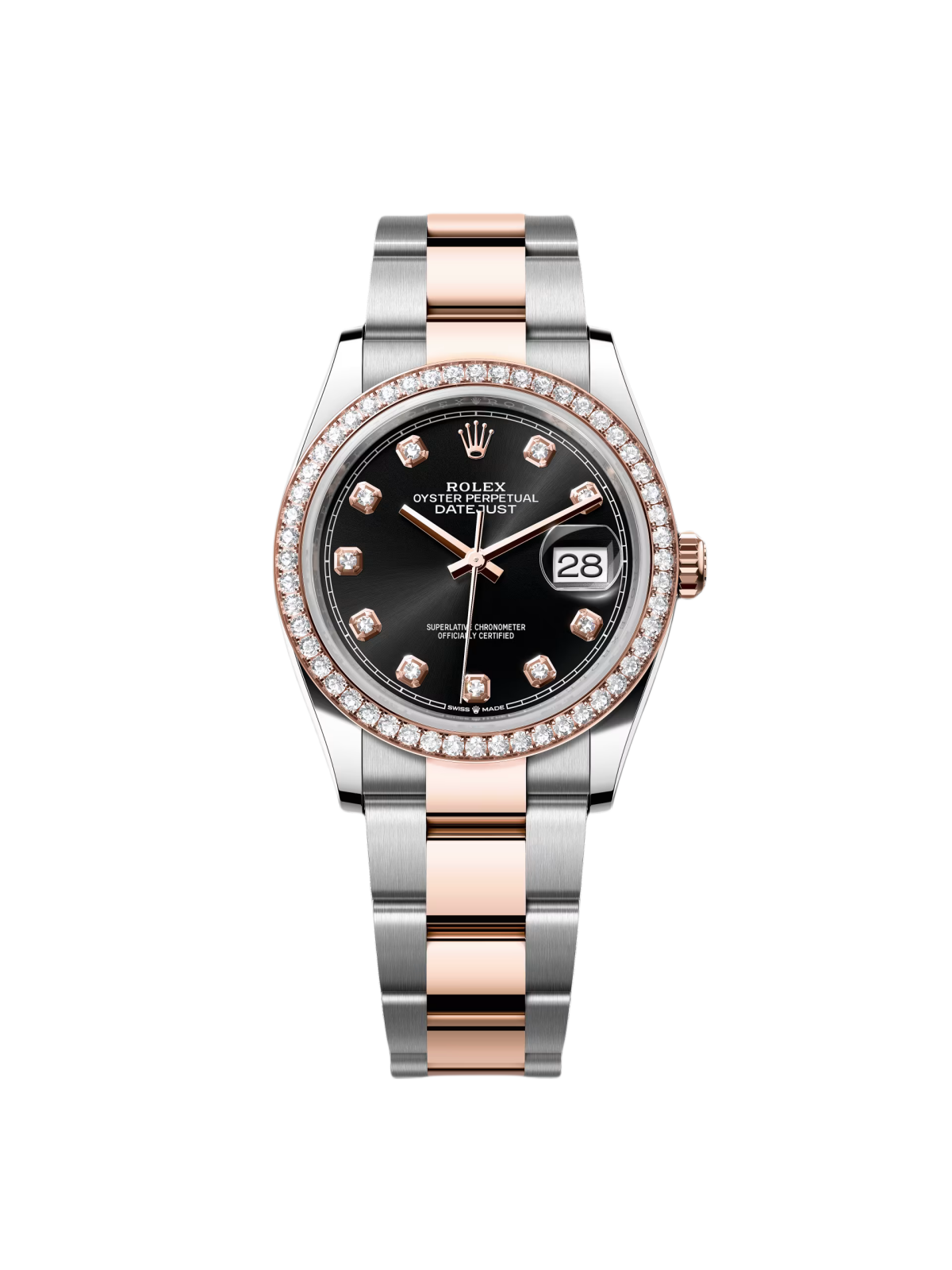【Free Shipping】【Super Clone】RLX  Datejust 36mm 126281 Black Dial Jubilee Bracelet