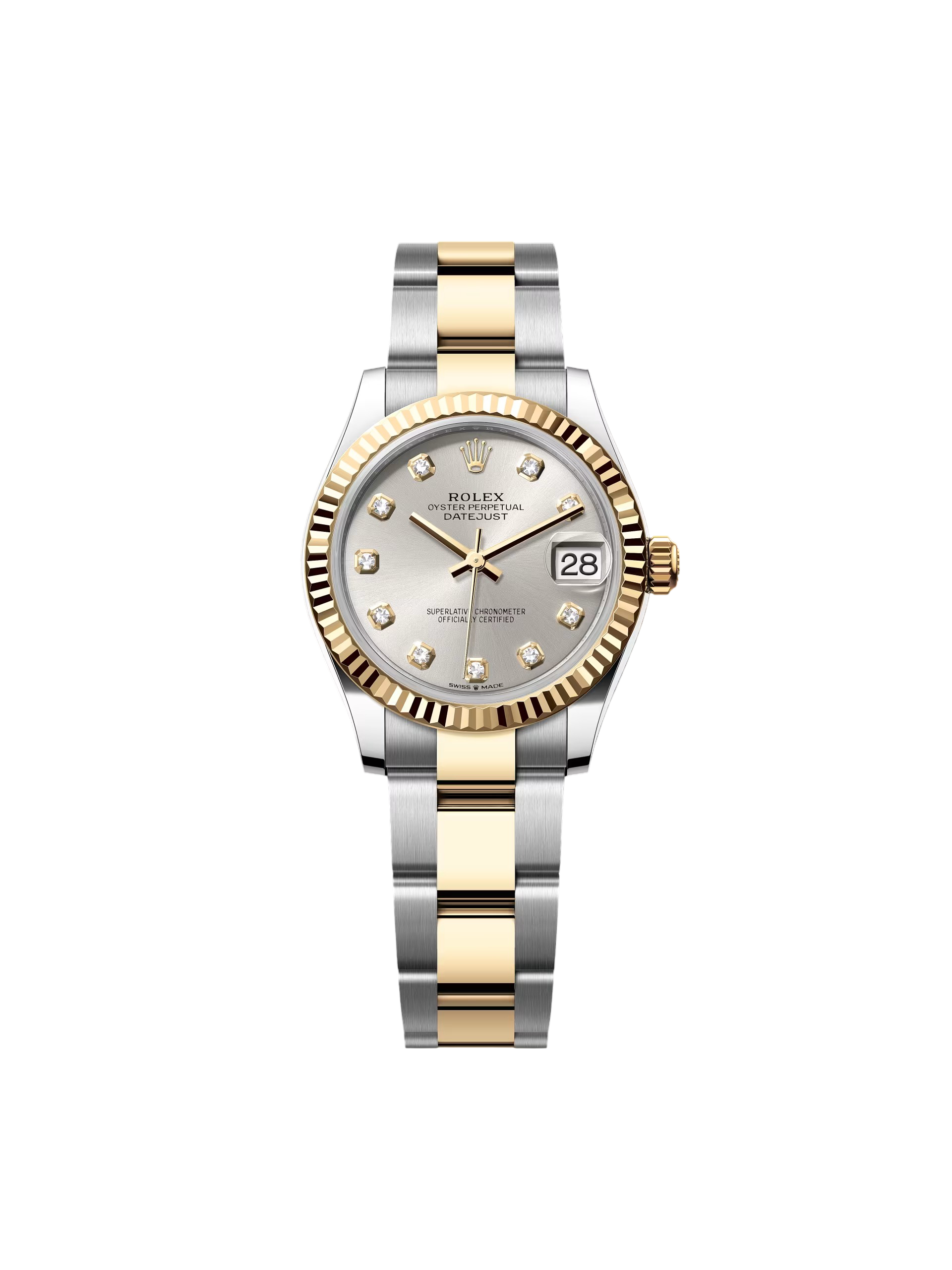 【Free Shipping】【Super Clone】RLX Datejust m278273-0019/0020 31mm Silver Dial Stainless Steel and Yellow Gold Oyster Watch