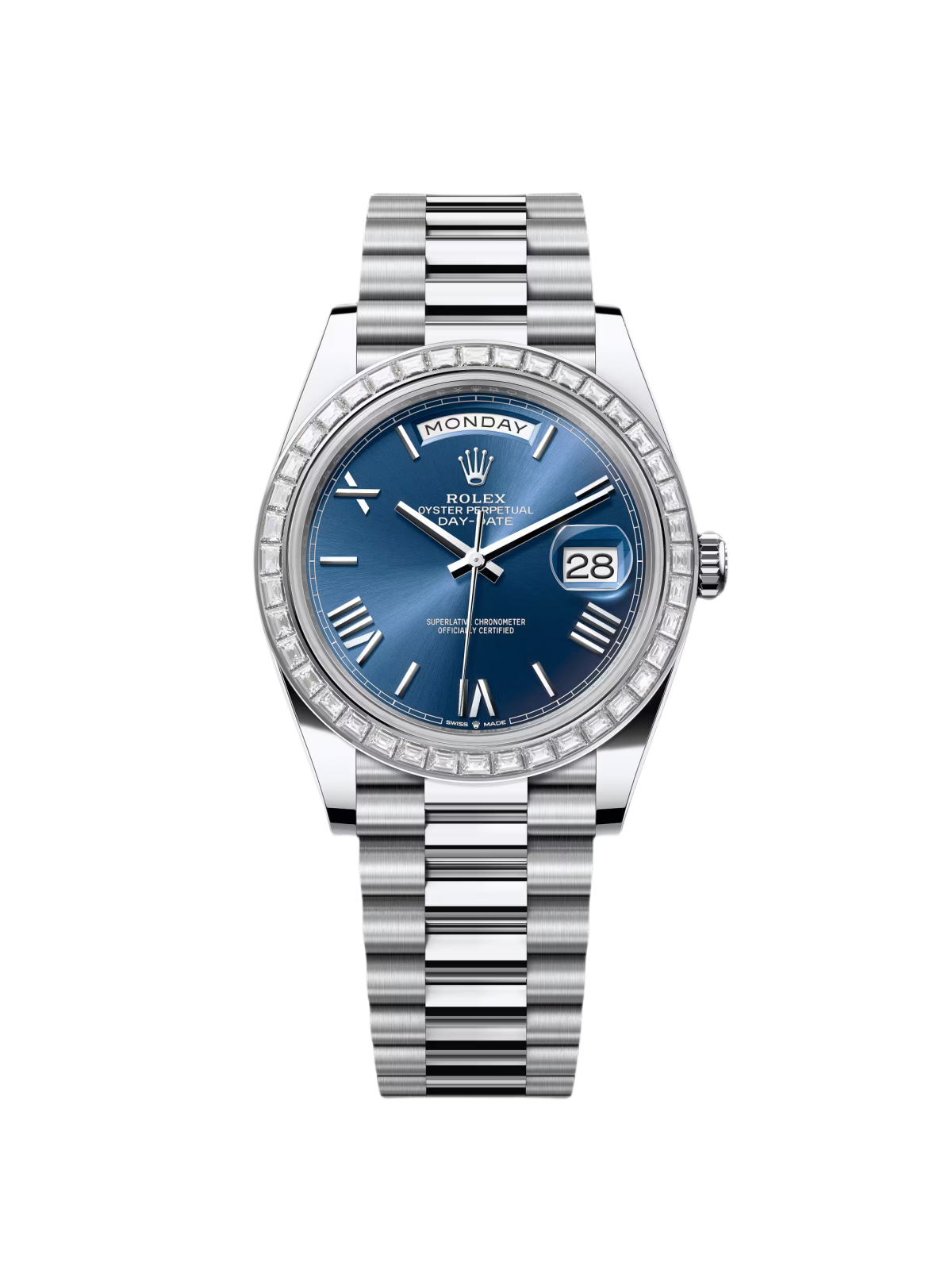 【Free Shipping】【Super Clone】RLX Day-Date 40mm 228396TBR-0026 Blue Roman Dial