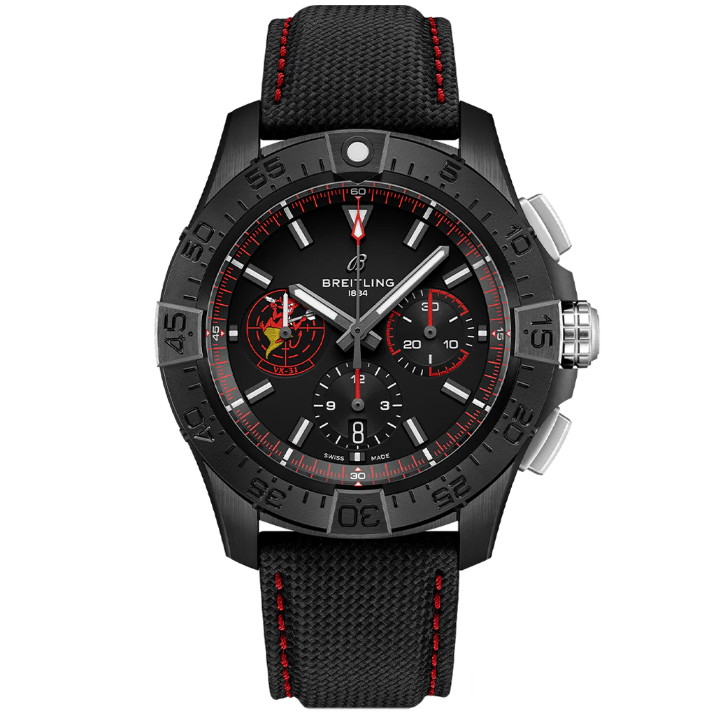 【Free Shipping】【Super Clone】Avenger B01 Chronograph 44 Night Mission USN Dust Devils SB01473A1B1X1