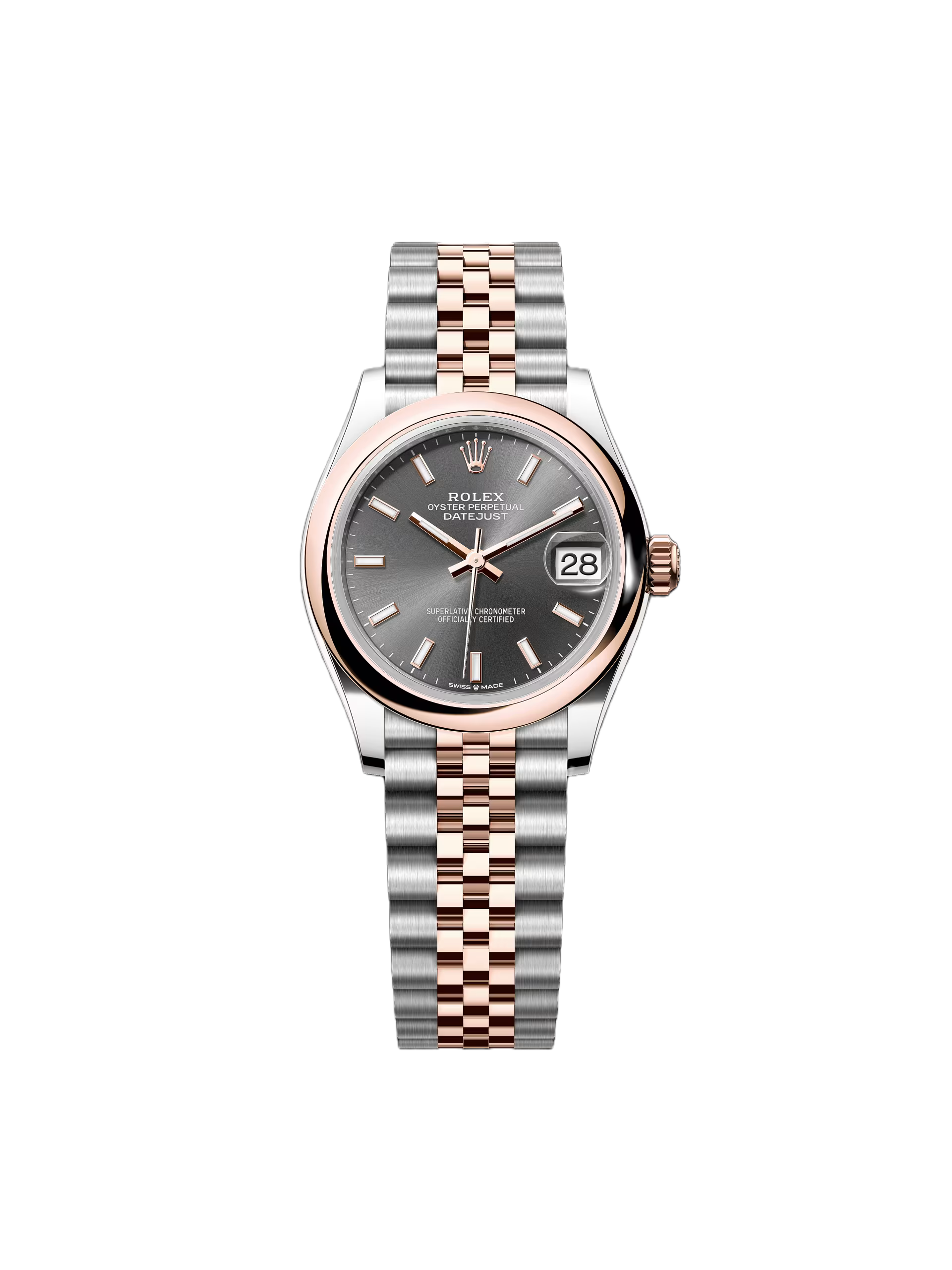 【Free Shipping】【Super Clone】RLX Datejust m278241-0017/0018 Slate 31mm Dial Oyster Bracelet Watch