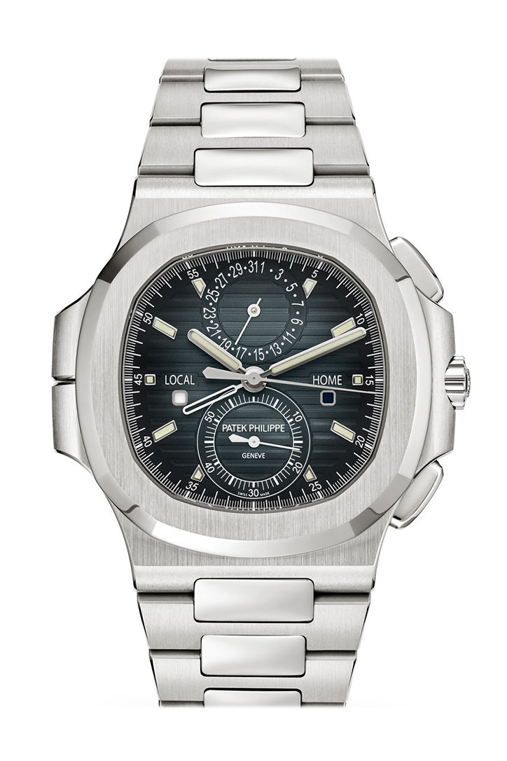 【Free Shipping】【Super Clone】Patek Philippe Nautilus Travel Time Chronograph Dual Time 5990/1A-011 5990/1A